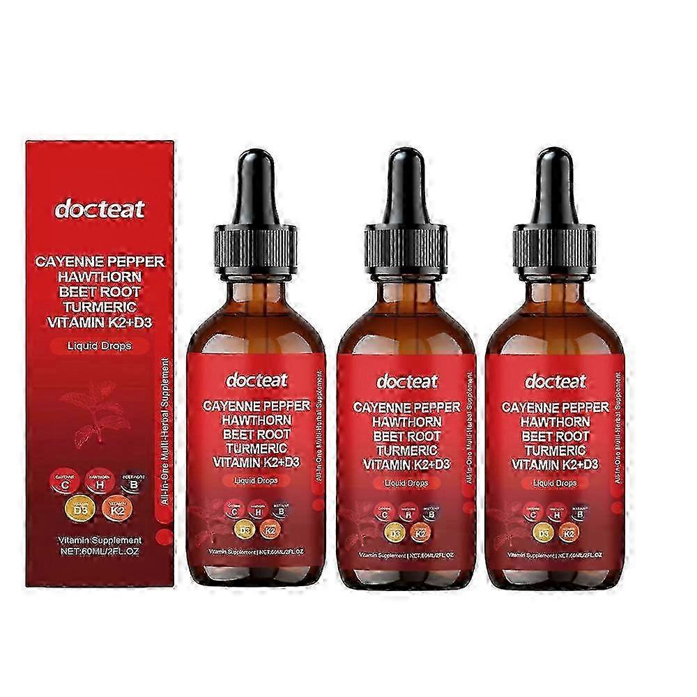 1-5X Cayenne Pepper Drops, Aeluro Cayenne Pepper Liquid Drops, Containing Hawthorn Beetroot_li