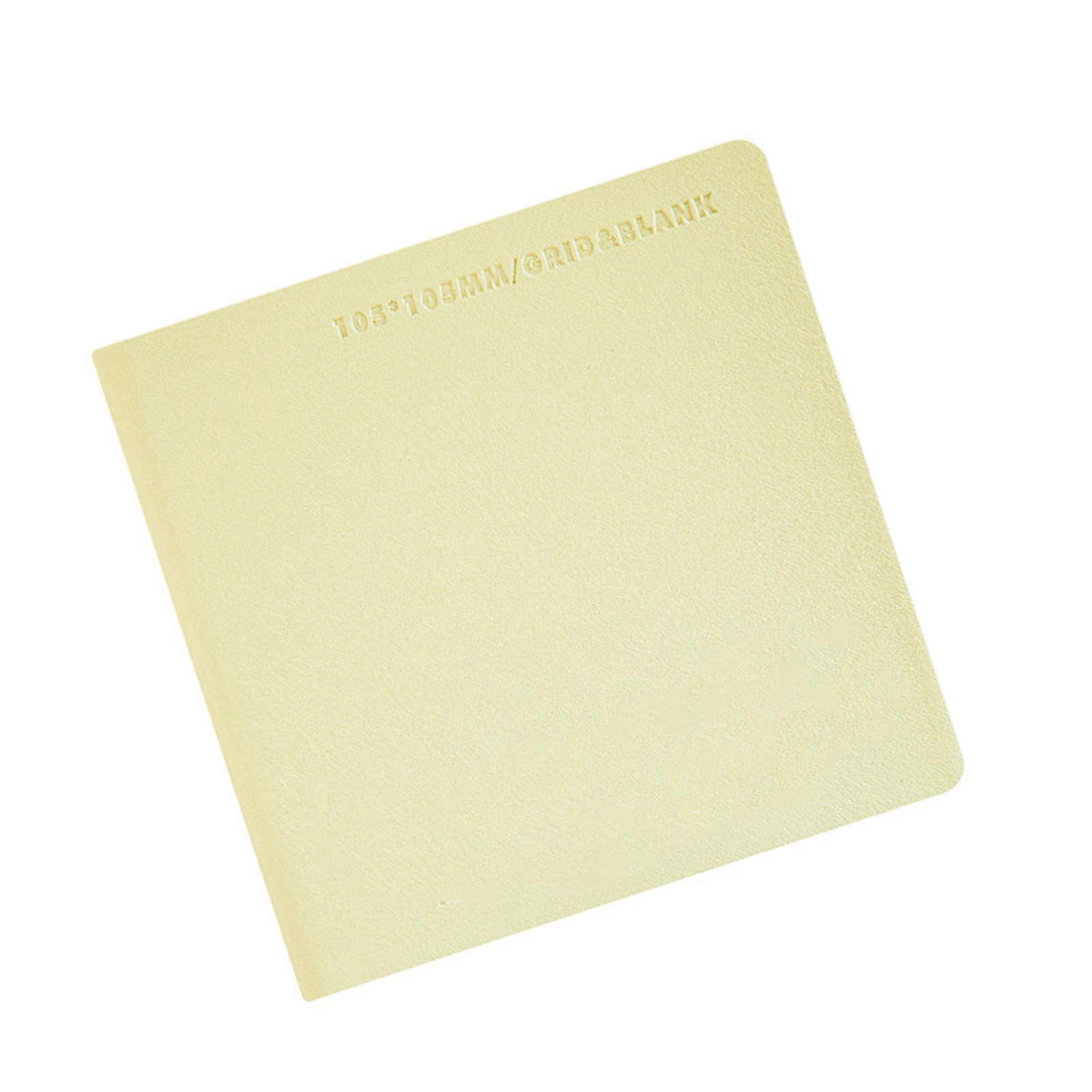 Softcover Leather Notebook Pocket Sized Journal 80 Sheets Gridded Unlined For Daily Scheduling Journaling Note Taking  Yellow