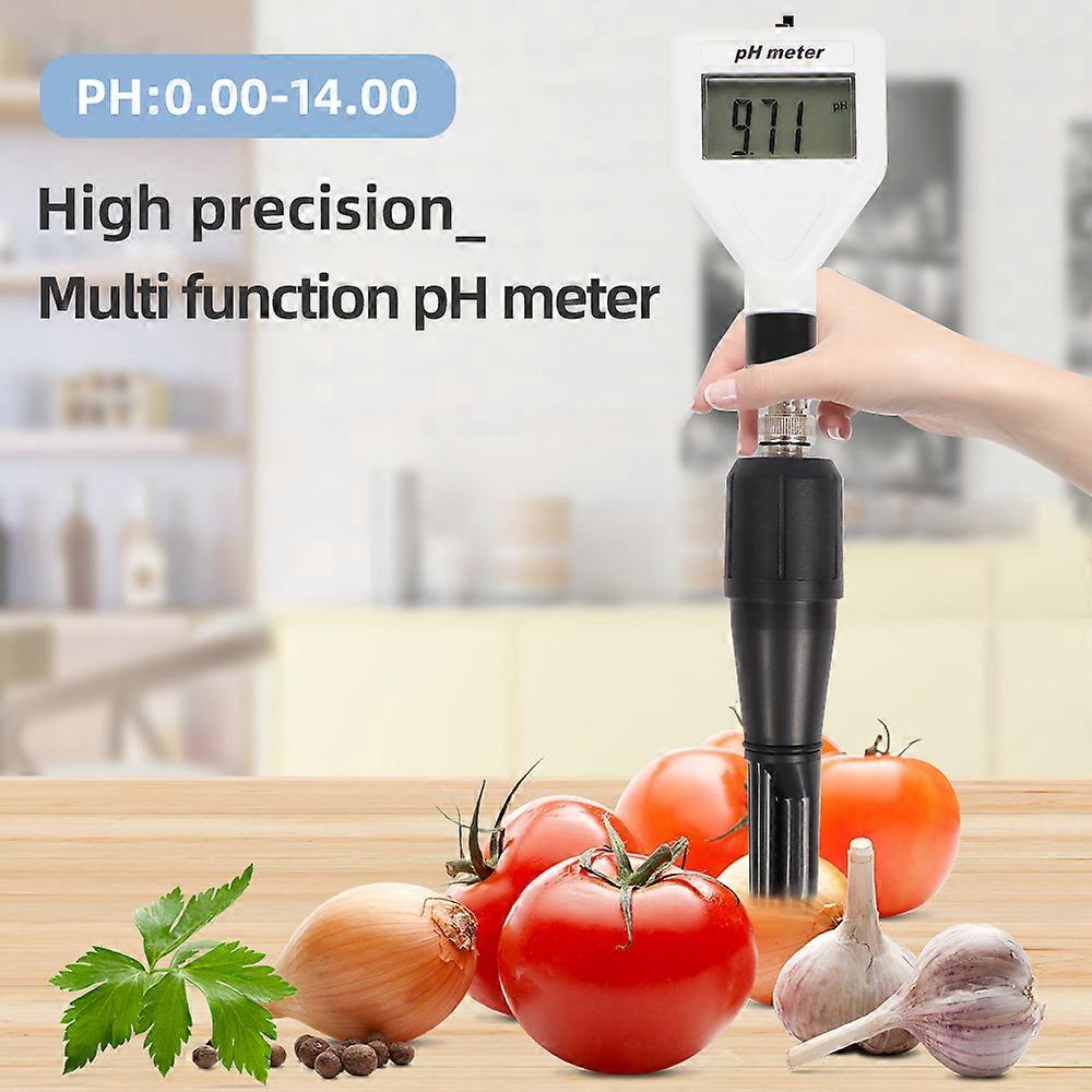 New Digital PH Meter Multipurpose Acidity Meter Pen Type PH Tester Soil Analyzer with ATC Backlight Display for Cheese Meat Soil