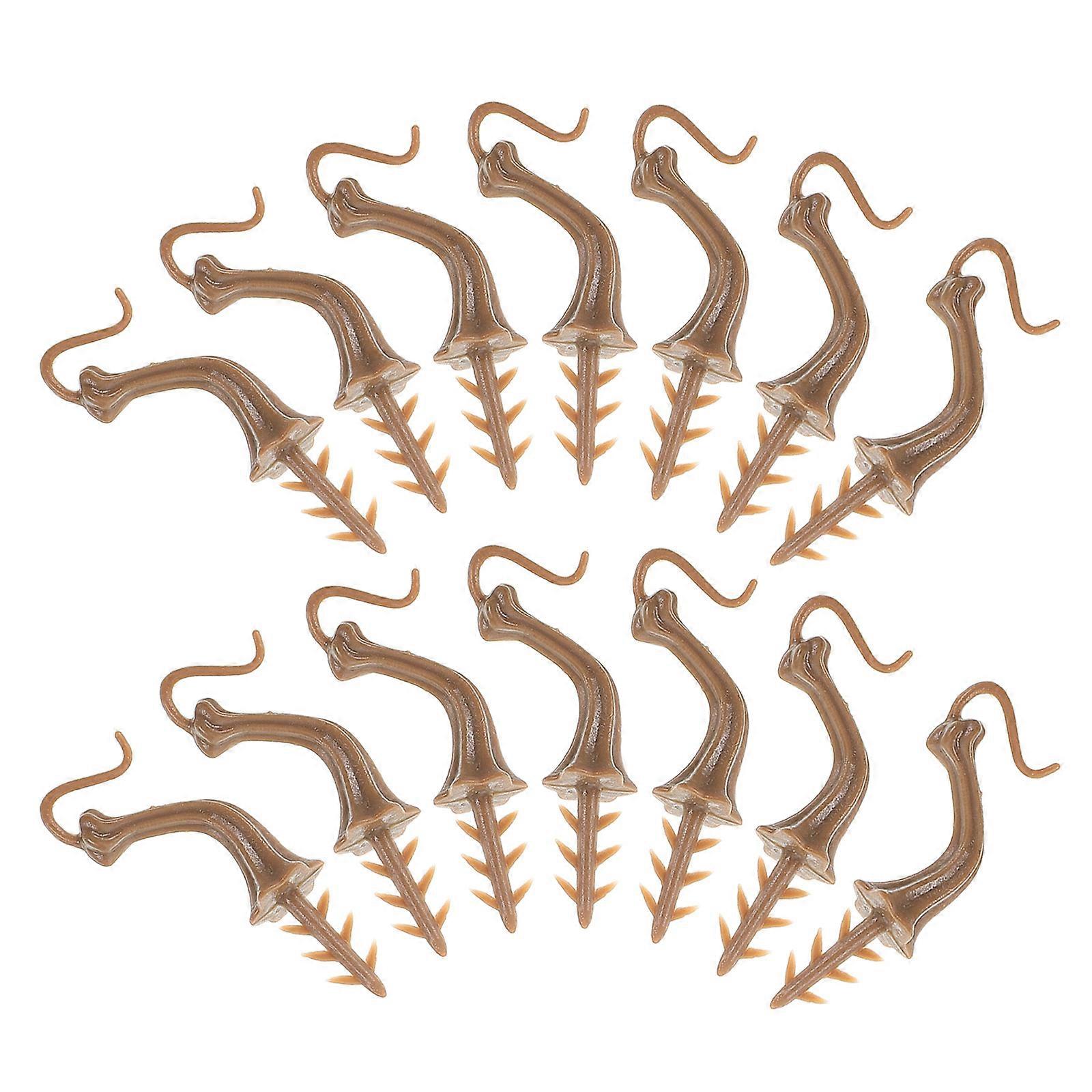 Halloween Pumpkin Stems for Crafting Light Brown Plastic Stems 50Pcs