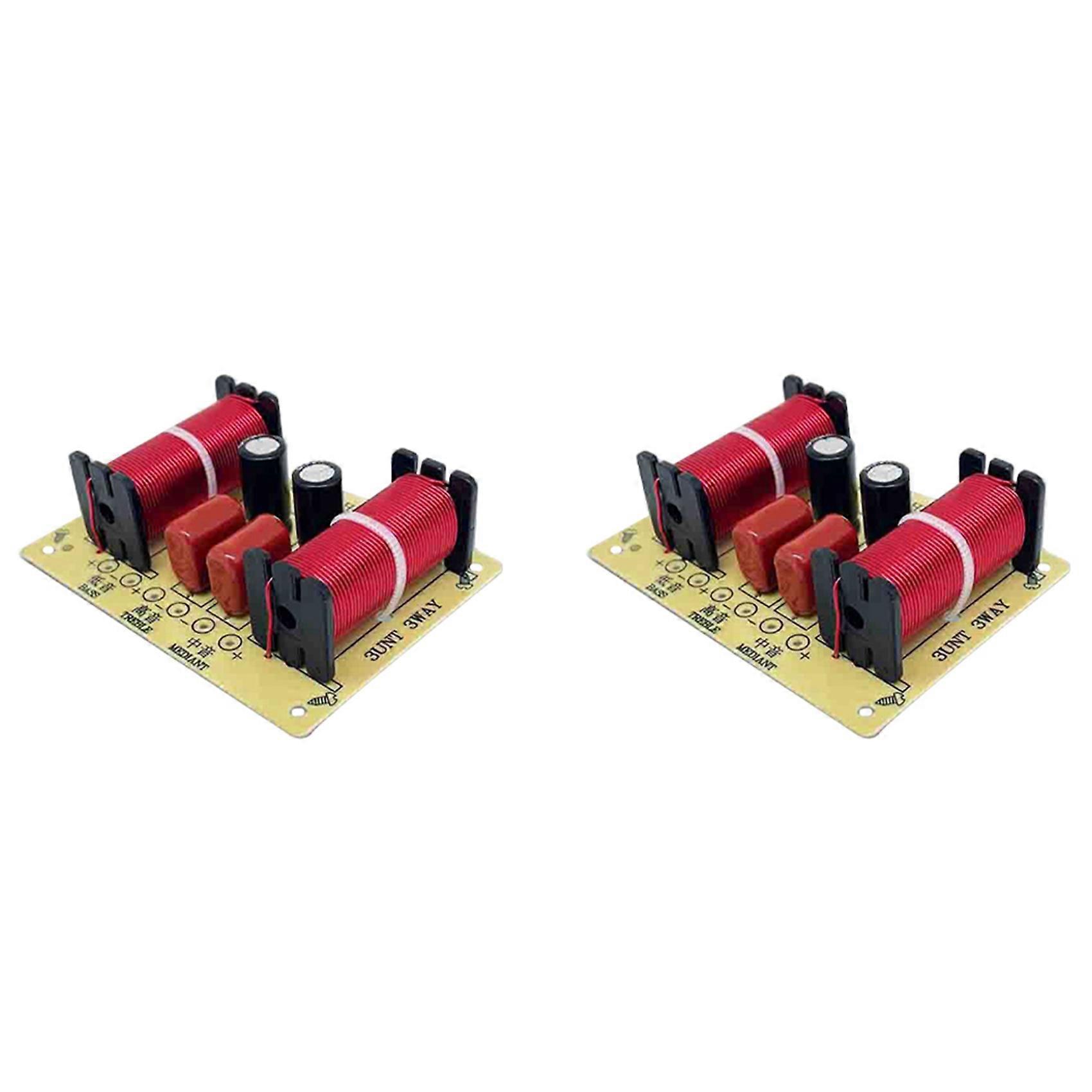 2X 150W HiFi Crossover Filter Module WEAH-305 3 Way Speaker Frequency Divider for DIY Home Speaker Treble Medium Bass