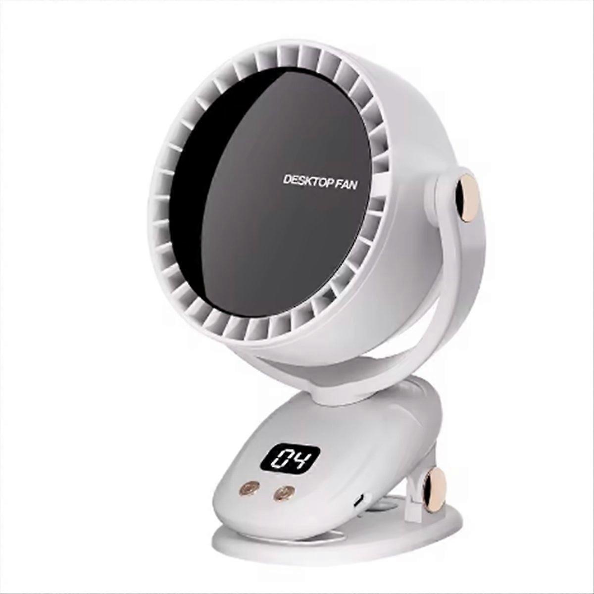 USB Leafless Clip Fan - Wireless Charging for Camping