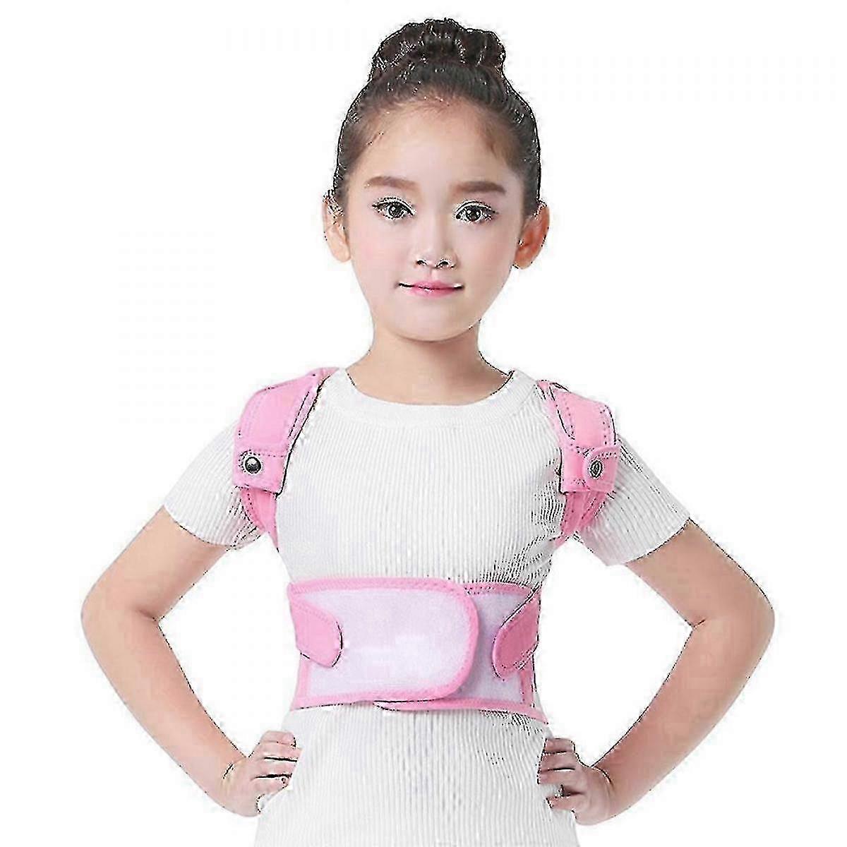 Adjustable Breathable Kids Posture Correction Belt: Back Support with Waist Straps for Spine Alignment and Better Posture