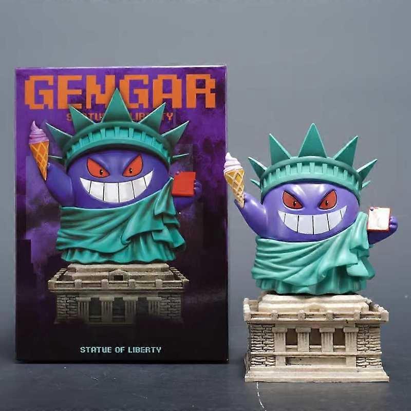 New Pok��Mon Figurines Statue Of Liberty Geng Gui Peripherals Desktop Cases Ornaments Anime Figurines Models High Quality Gift