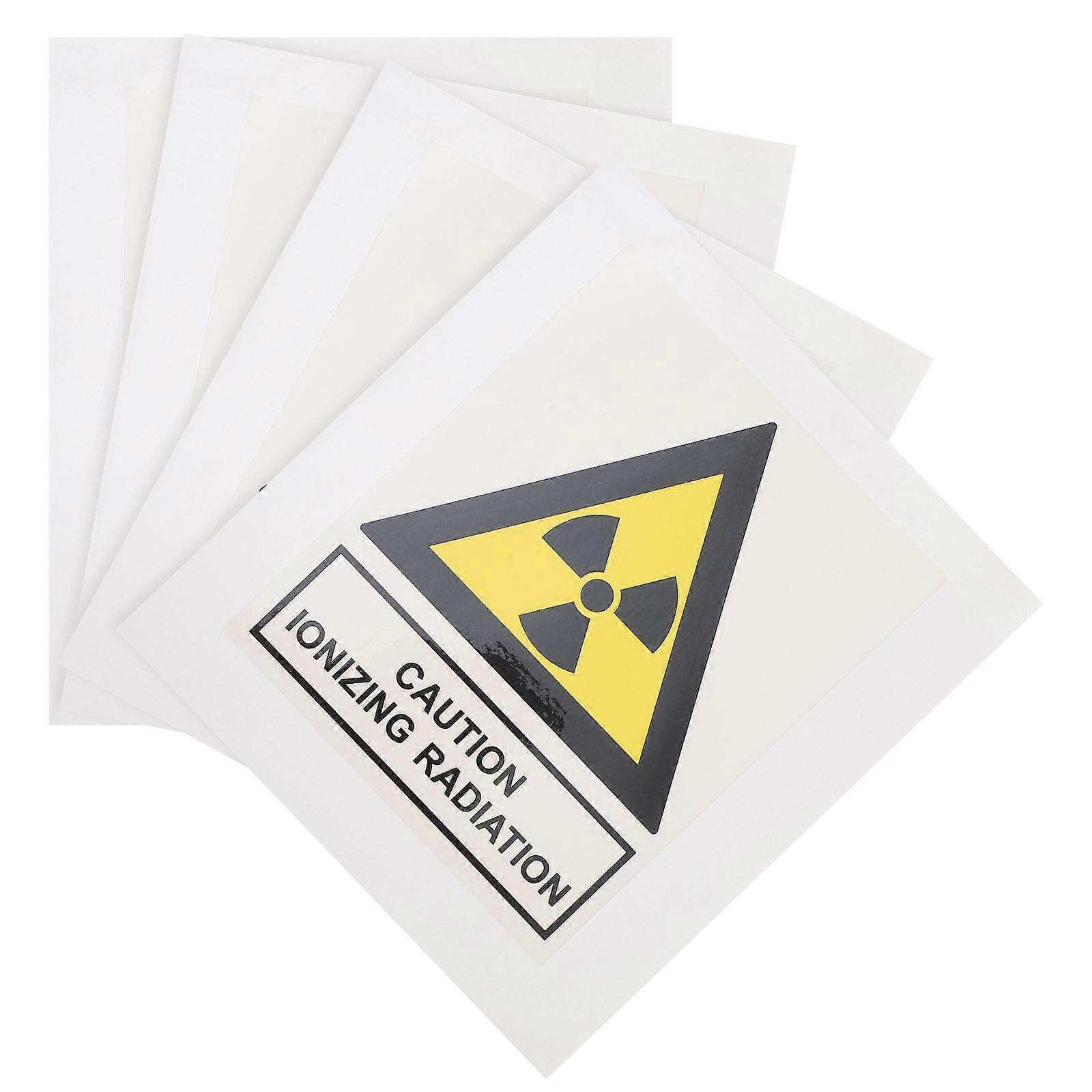 Radiation Warning Stickers Sign for Warning 16Pcs Assorted Color Decals
