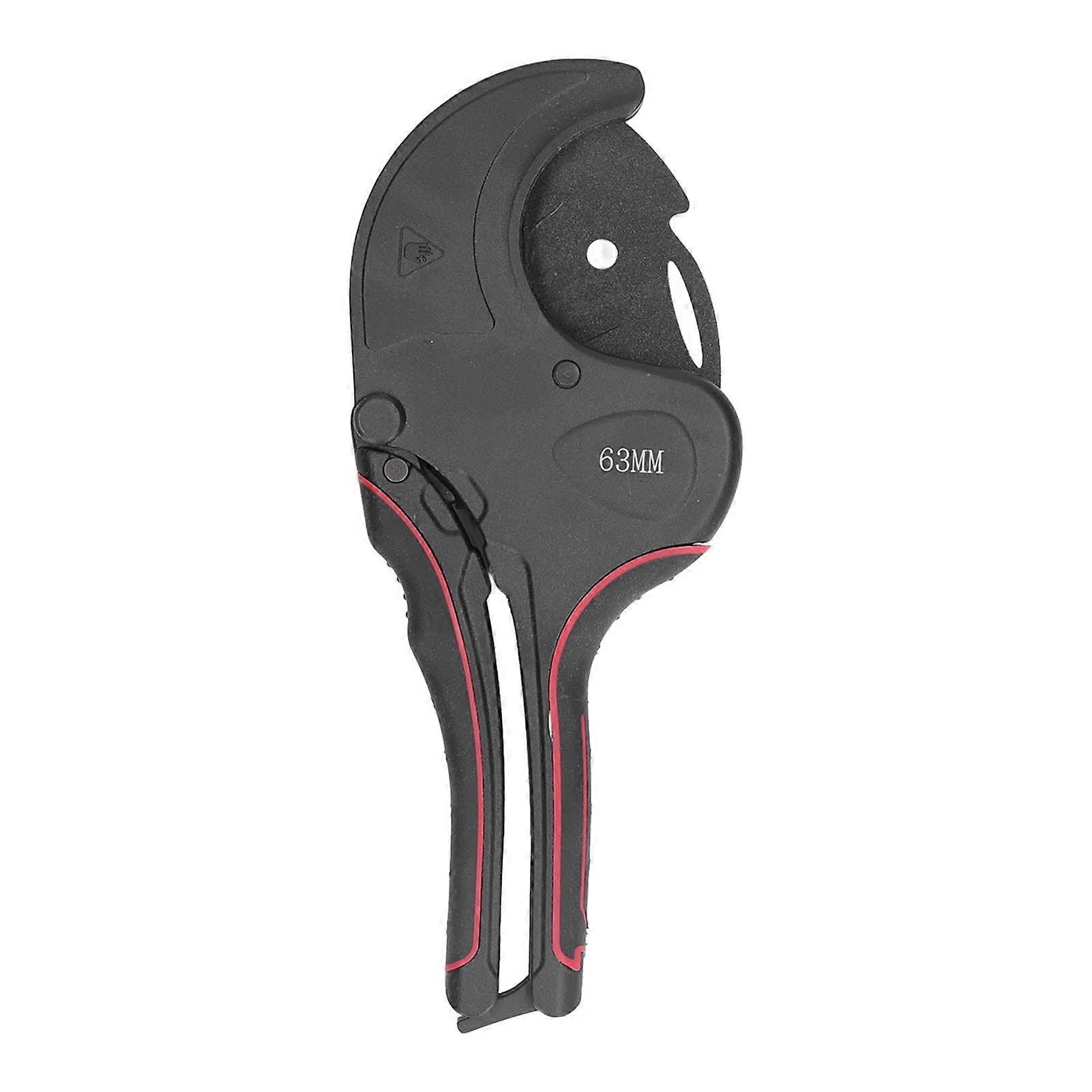 Pipe Scissors, Blade Replaceable Self Locking PVC Pipe Cutter Fast Cutting Powerful for Polybutene(0-63)