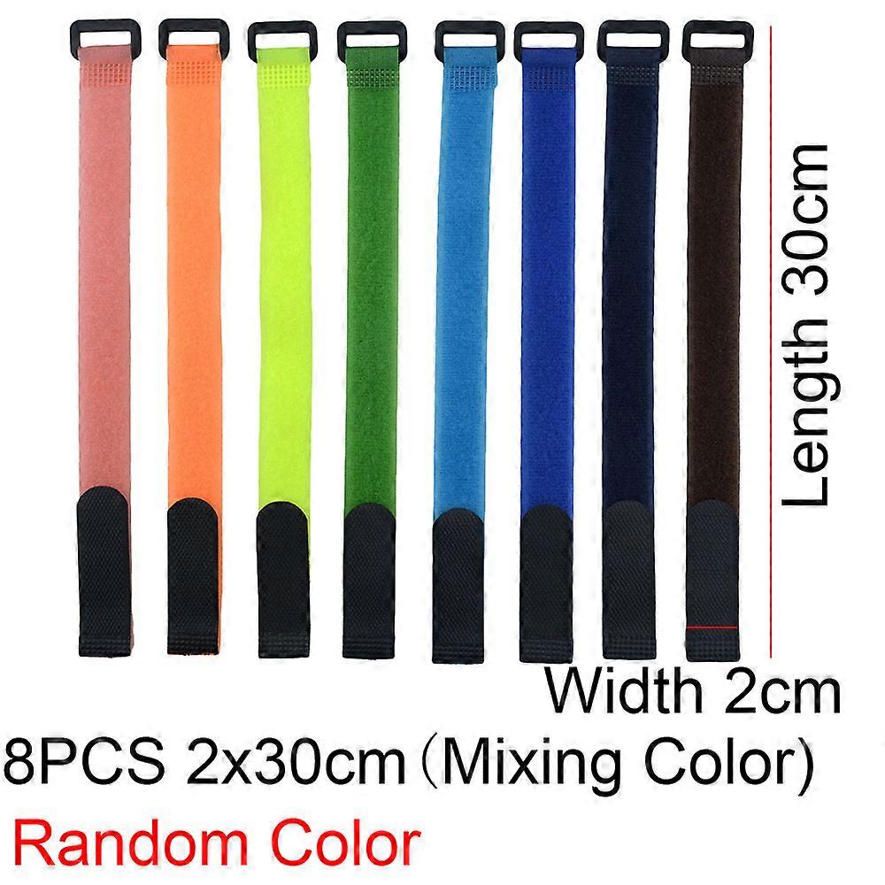 Nylon Hook and Loop Strap Cable Ties 30 40 50 60 80 100cm Length 2 2.5cm Width Self-adhesive Reusable Cord Tidy PC TV Organizer