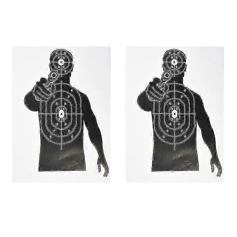 10pcs 17.7*12.6 Inch Dynamic Shooters Paper Shooting Targets Large Range Silhouette For Shooting Practicesingle Shot Target Paper Tw-In Stoc