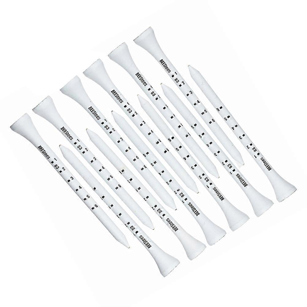 Wooden Scale Golf Ball Tee for Precise Golf Use 50Pcs Set