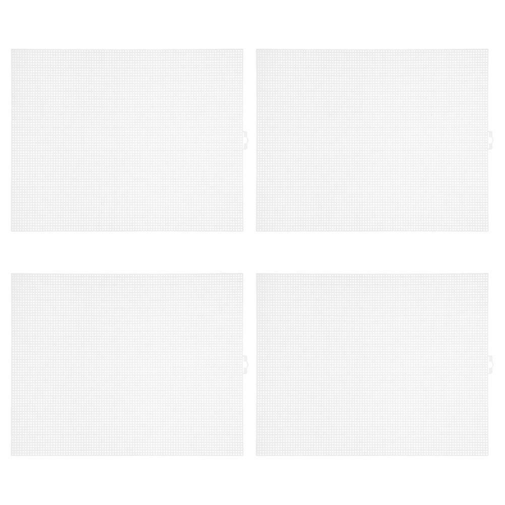 Plastic Mesh Canvas Sheets for Needlework 4Pcs for Craft Activities