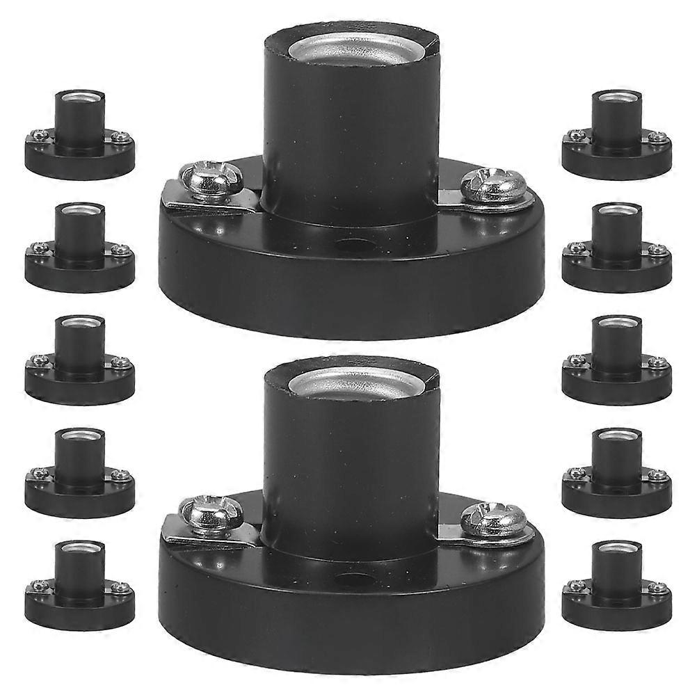 12pcs Small Light Bulb Socket Screw Socket Lamp Socket for Electrical Test Home Experiment Lighting Accessories