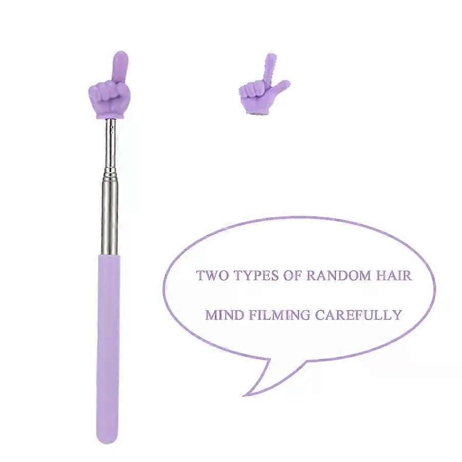 Batons de lecture de doigts color��s, pointeur en acier inoxydable, batons de lecture de doigts Parent-enfant, tige t��lescopique, outil d'ens