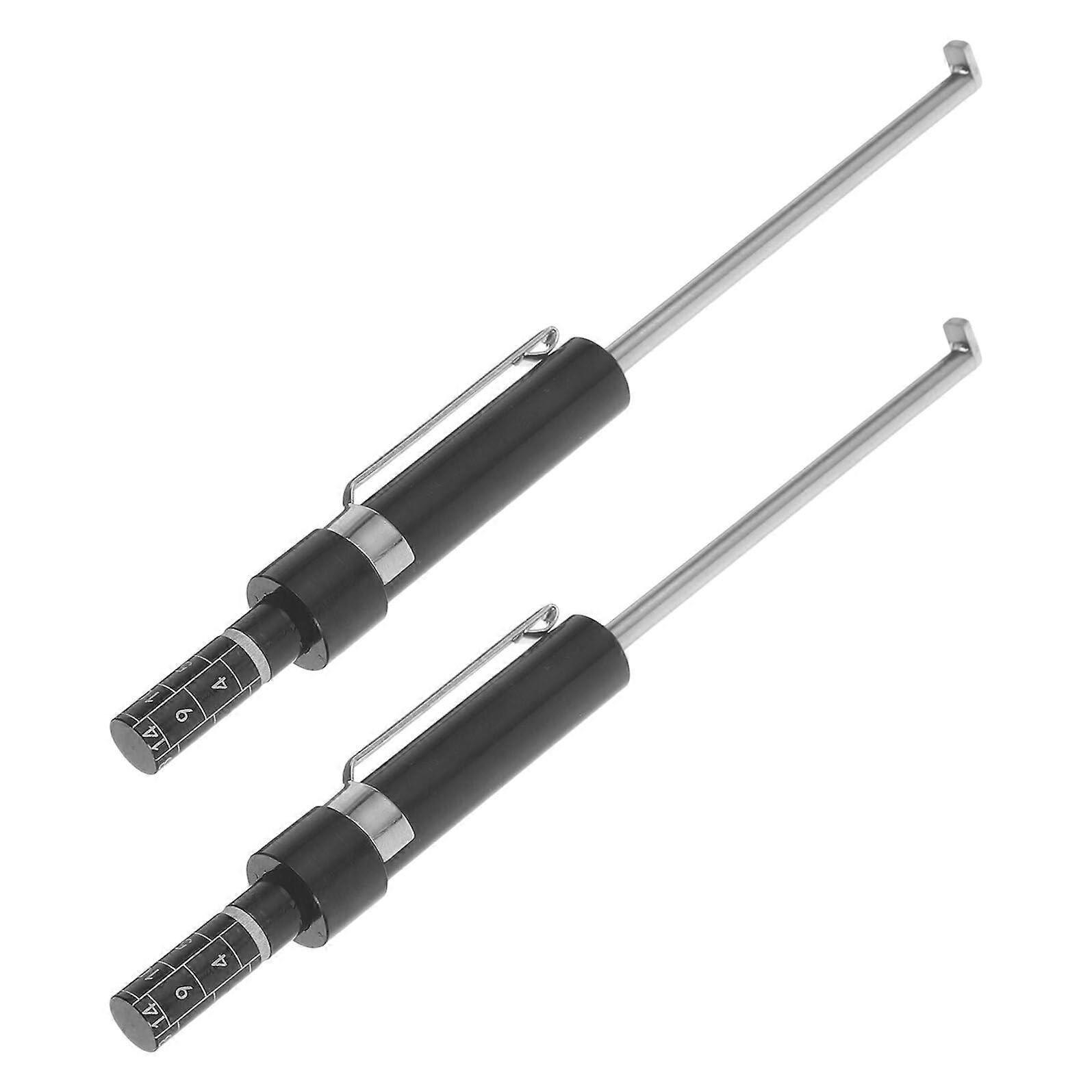 2pcs Dual Scale Brake Pad Thickness Gauge  Precision Measuring Tool for Cars and Trucks