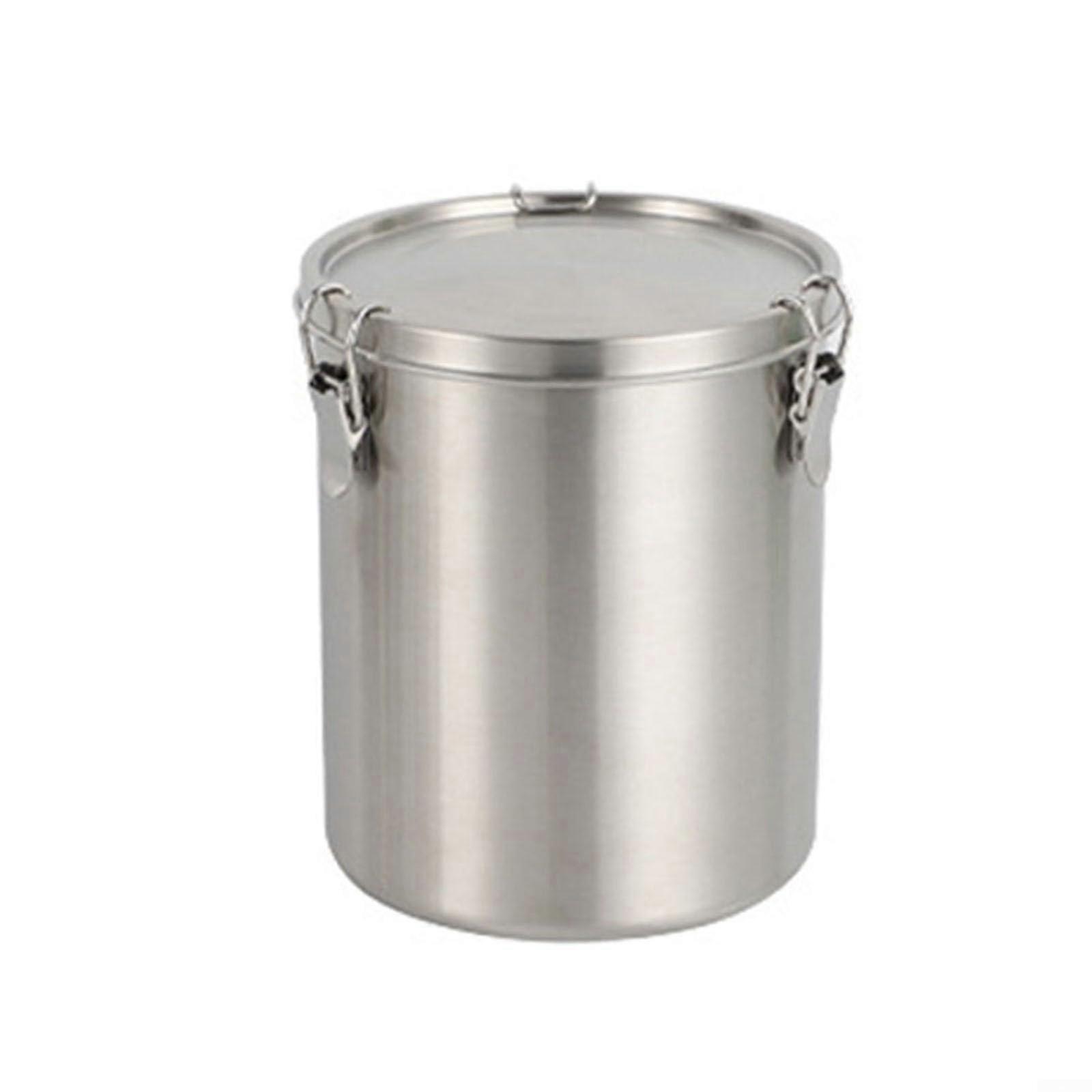 Airtight Coffee Canister 1600ml Rust Proof Stainless Steel Large Capacity Triple Valve Seal for Beans