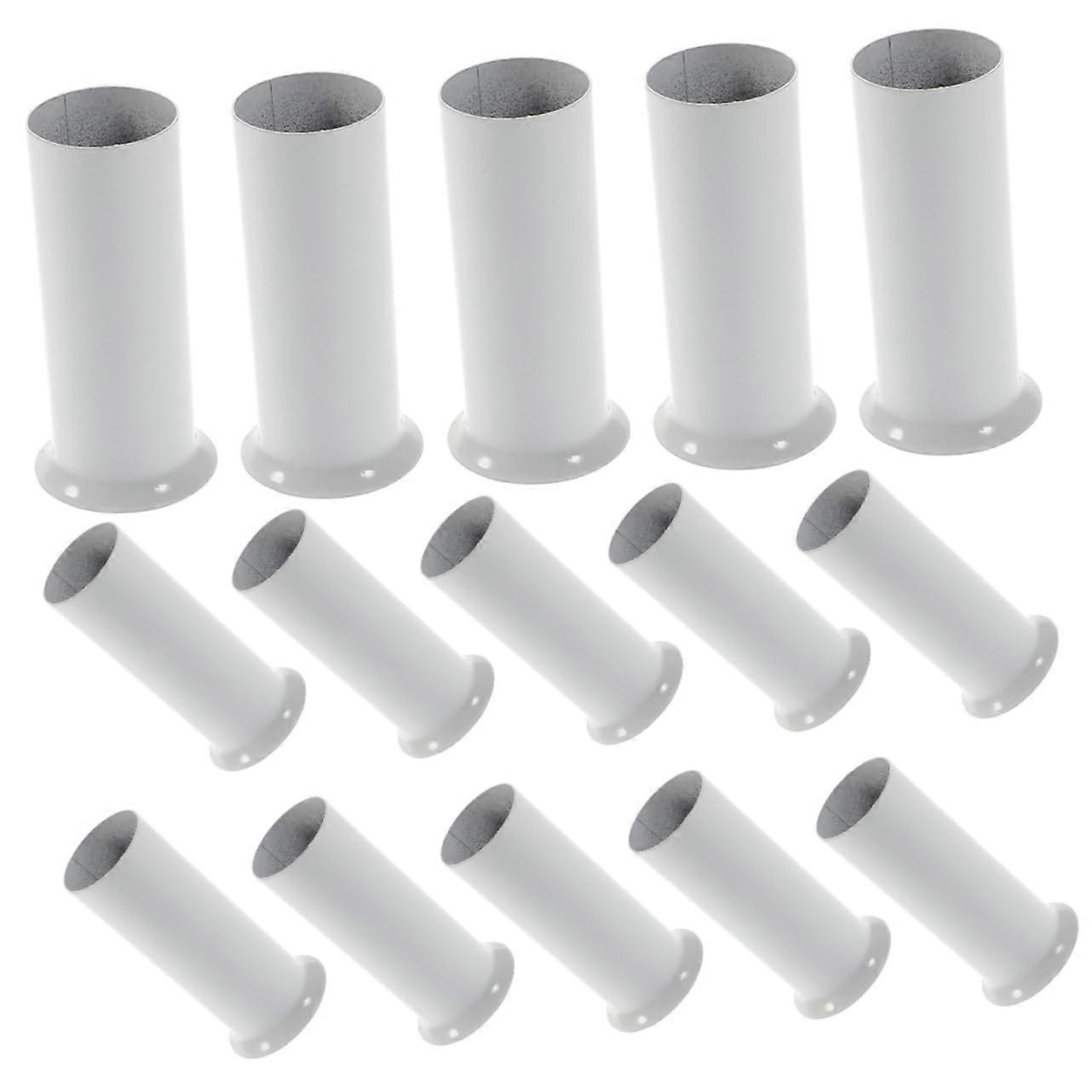 15pcs Chandelier Candle Sleeves Durable Metal Lamp Socket Covers for Candelabra Ceiling Lights