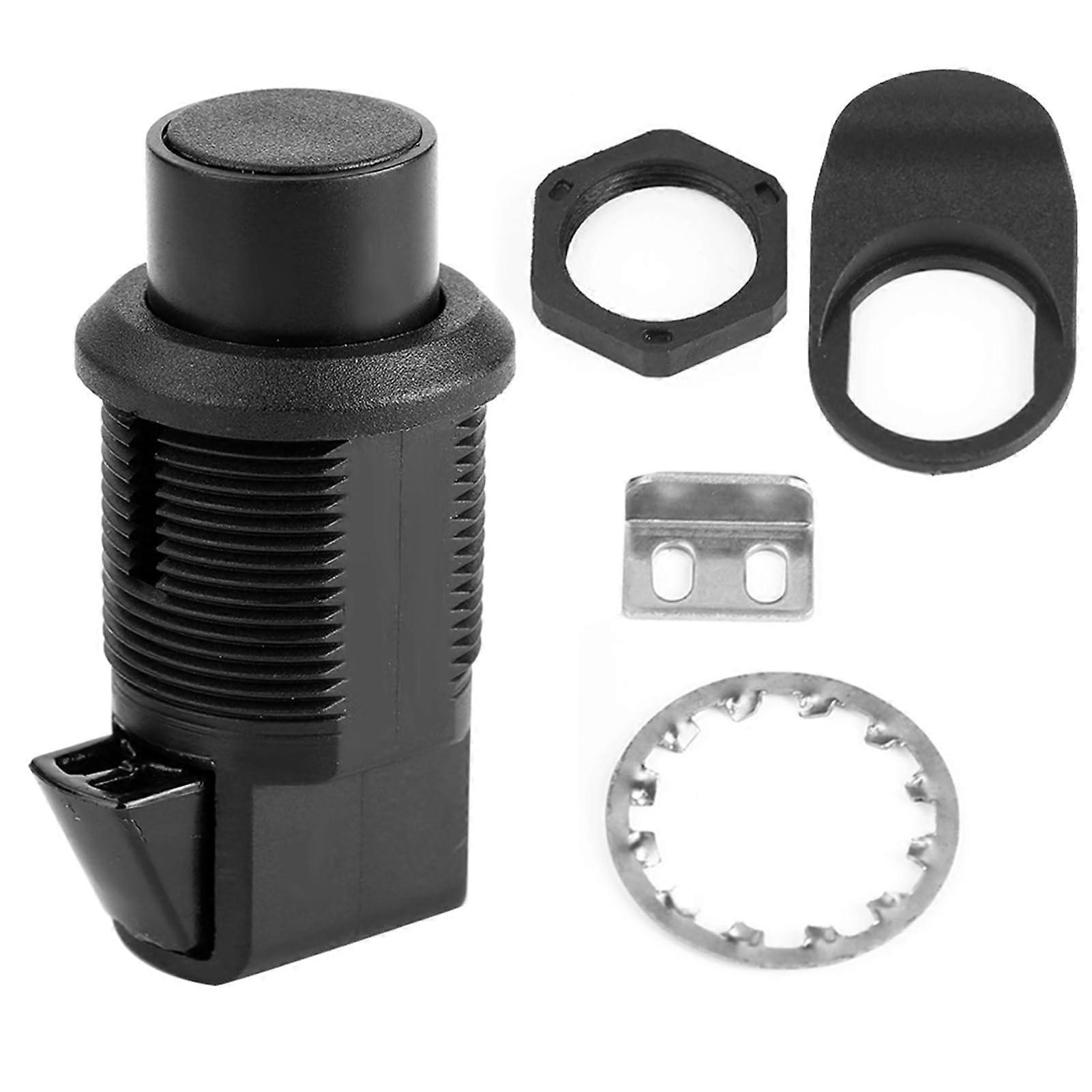 RV Cabinet Latch Push Button Lock, Quick Install Durable ABS for Drawers and Storage Compartments