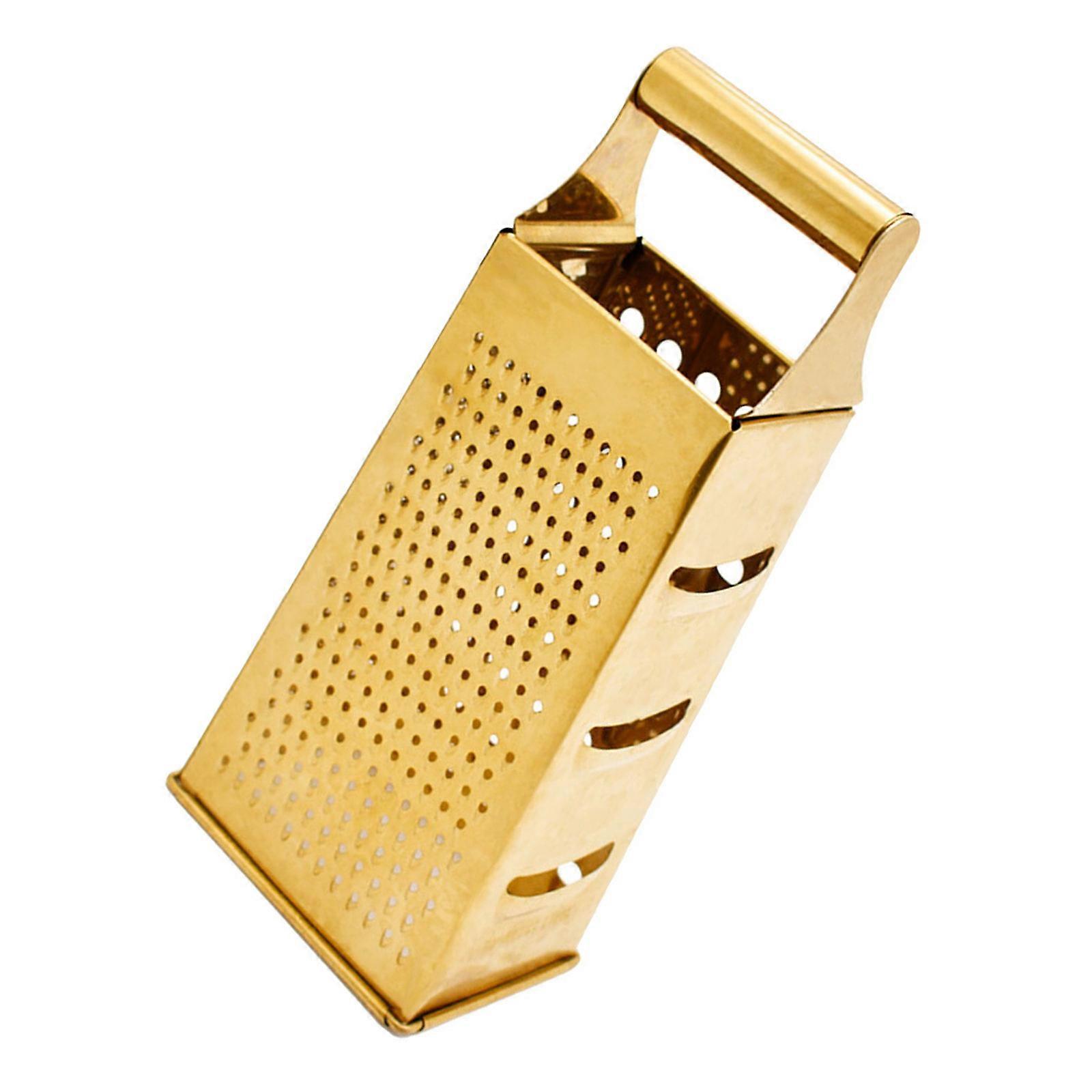 Stainless Steel Kitchen for Cheese and Vegetables Golden Color Design 7.8x3.9 Inches