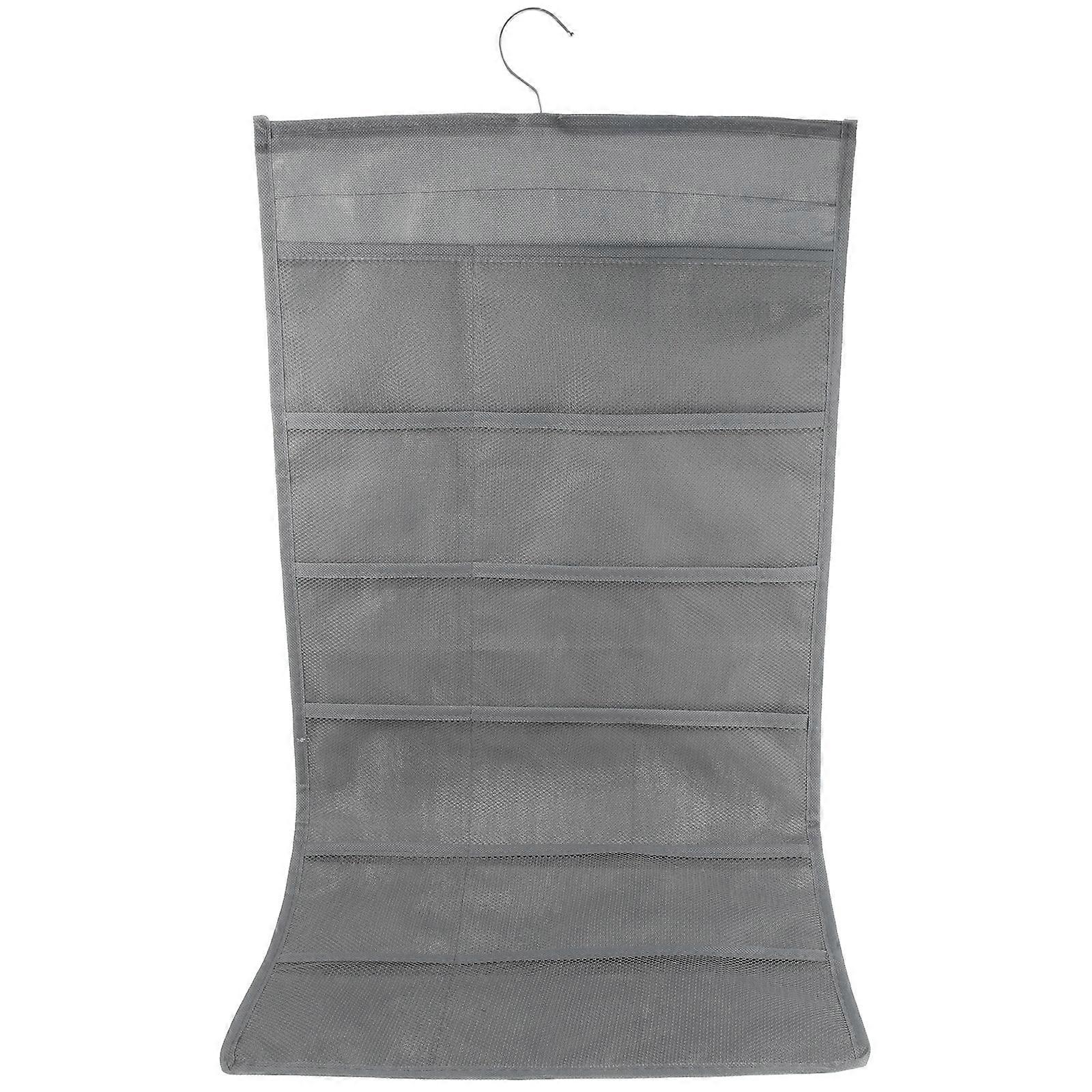 Space-saving Underwear Hanging Bag 30-Compartment Grey Dual-side 1Set