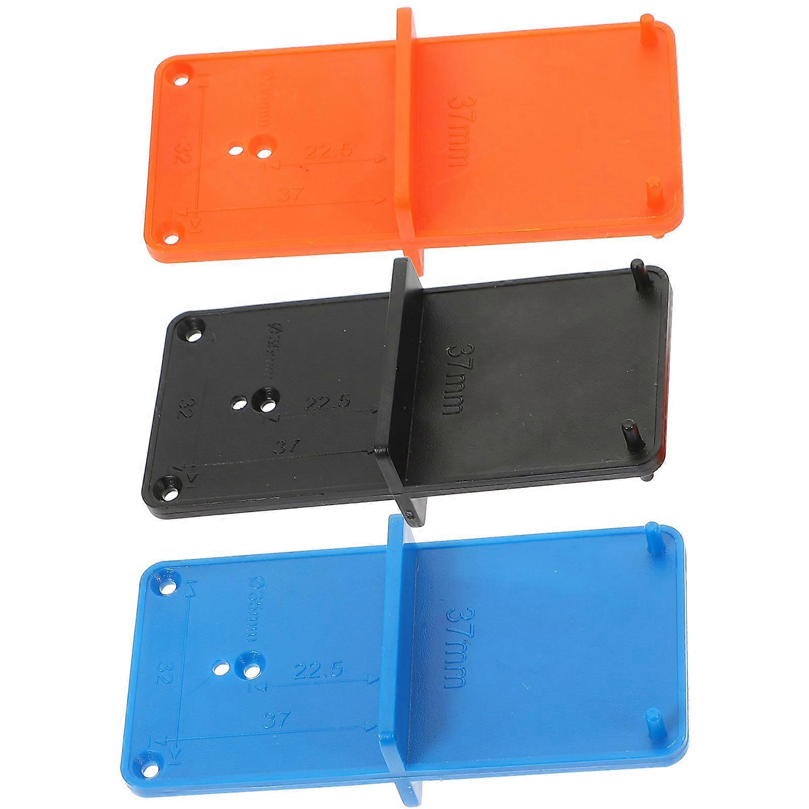 Drill Guide Locator Cabinet Handle Jig Diy Projects Abs Material Multi-Functional Design 3Pcs