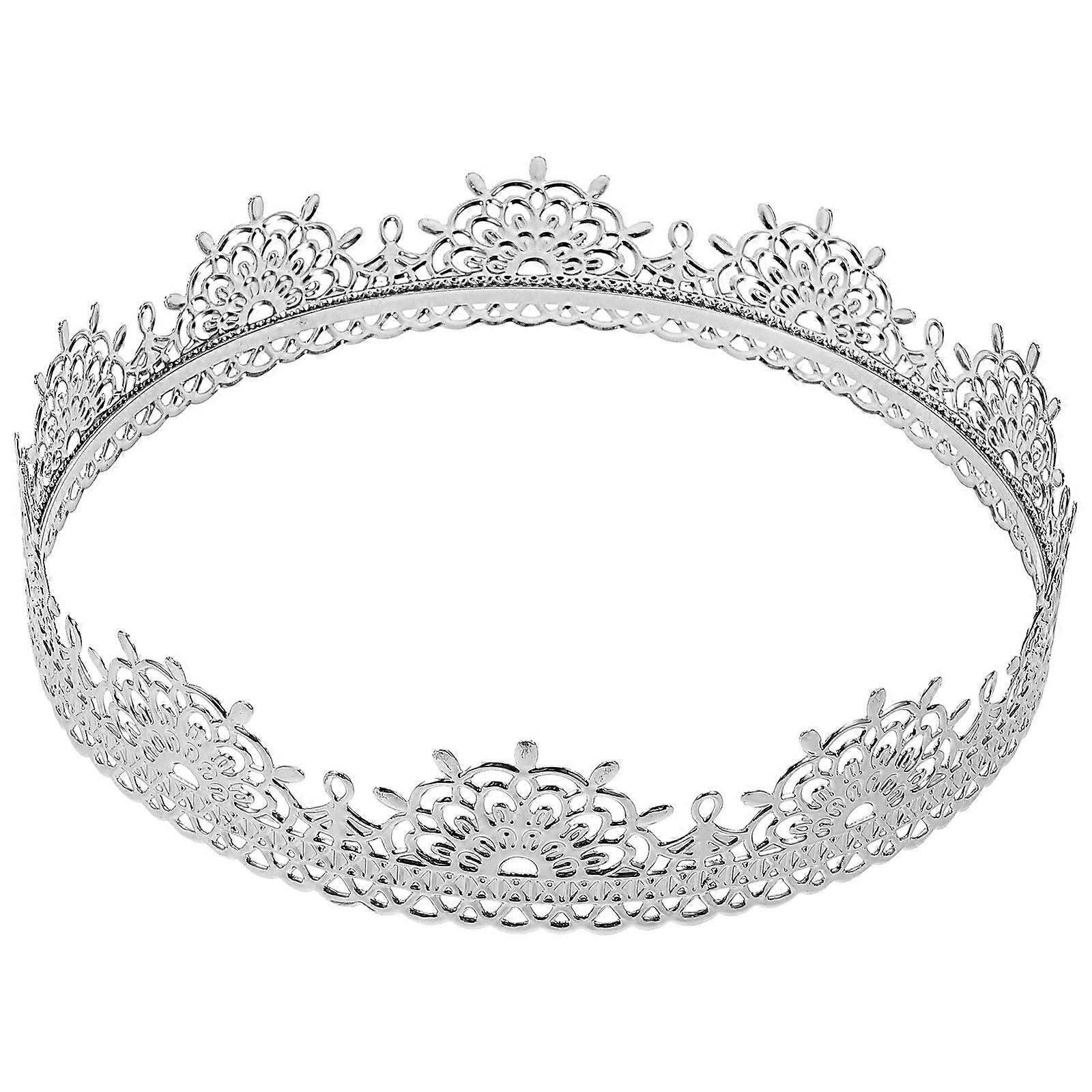 Silver Crown for Performance Vintage Cosplay Prop