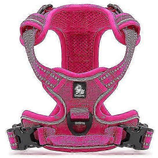 25-26 No Pull Dog Harness Reflective Adjustable With 2 Snap Buckles Easy Control Handle