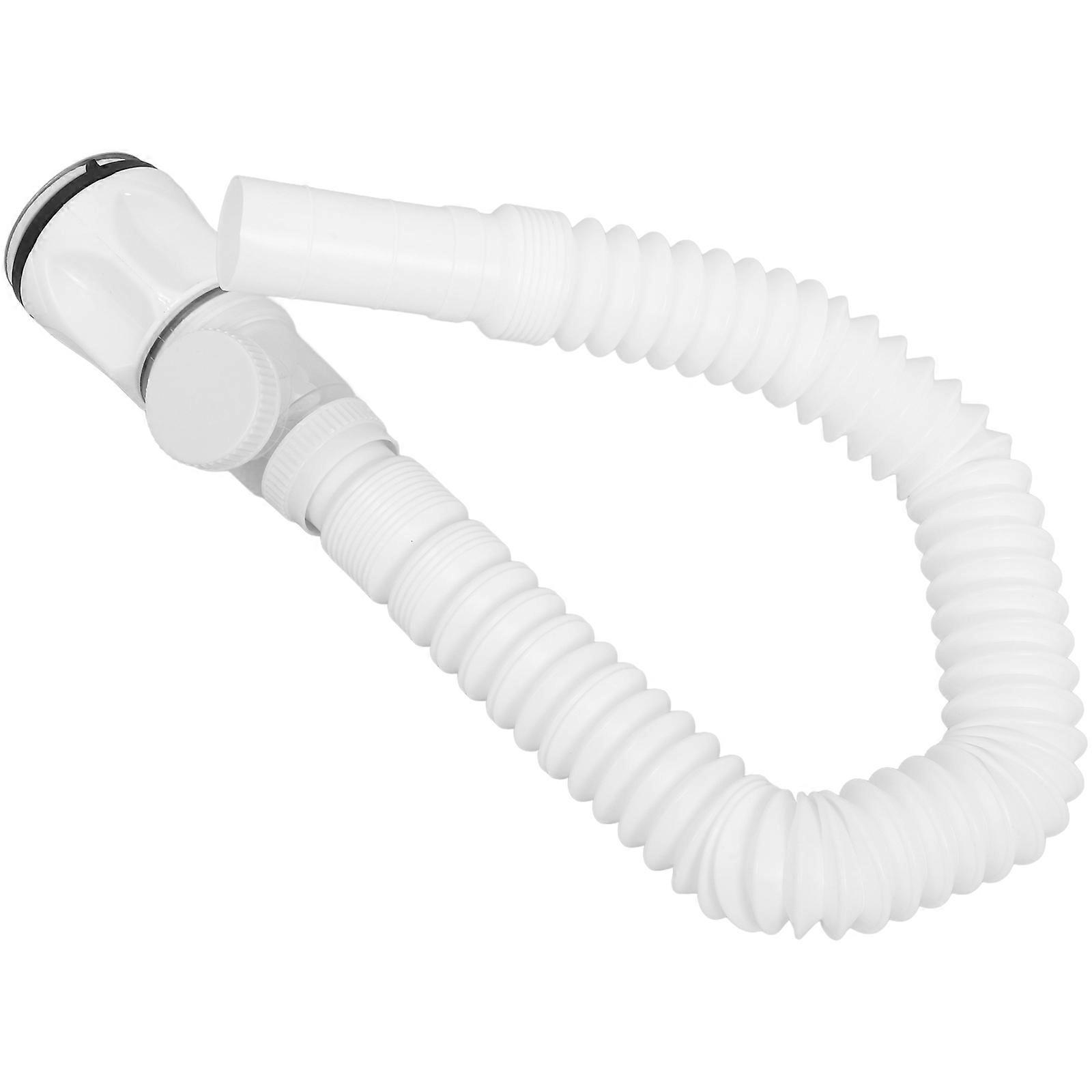 Bathroom Sink Drain Pipe 2Pcs Flexible Drain Pipe for Easy Installation