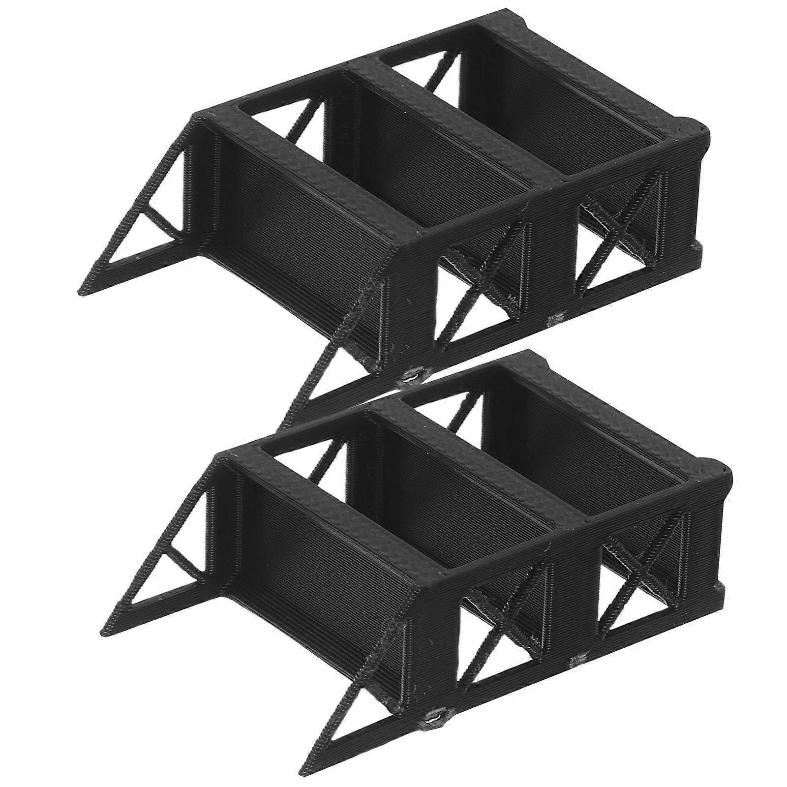 Car Model Display Shelf Plastic Rack for 1:64 Scale Collection 4Pcs Organizer