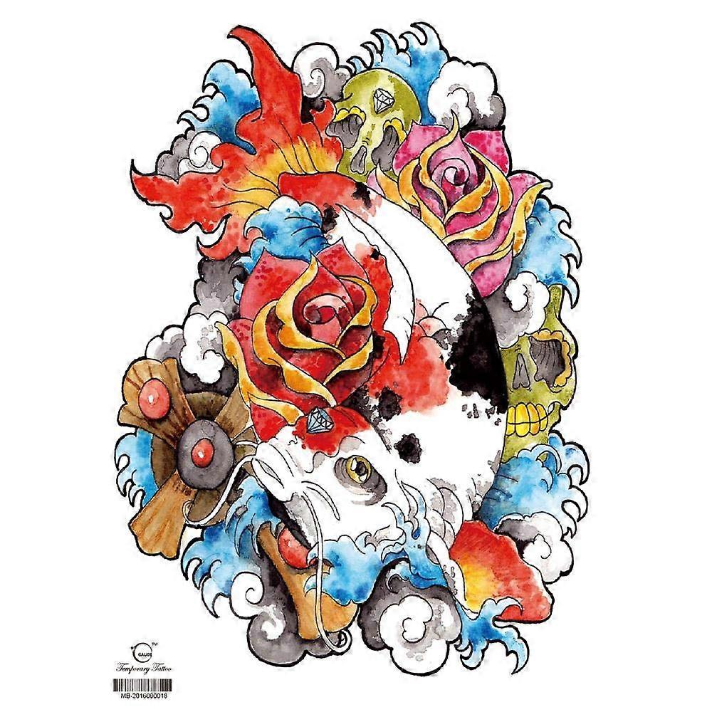 Full Back Waterproof Temporary Tattoo Stickers for Skin and Objects