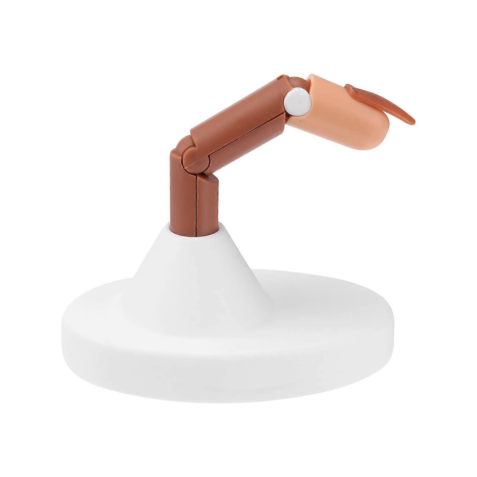 Reusable Nail Training Finger with Base for Manicure Practice and Nail Art Beginners