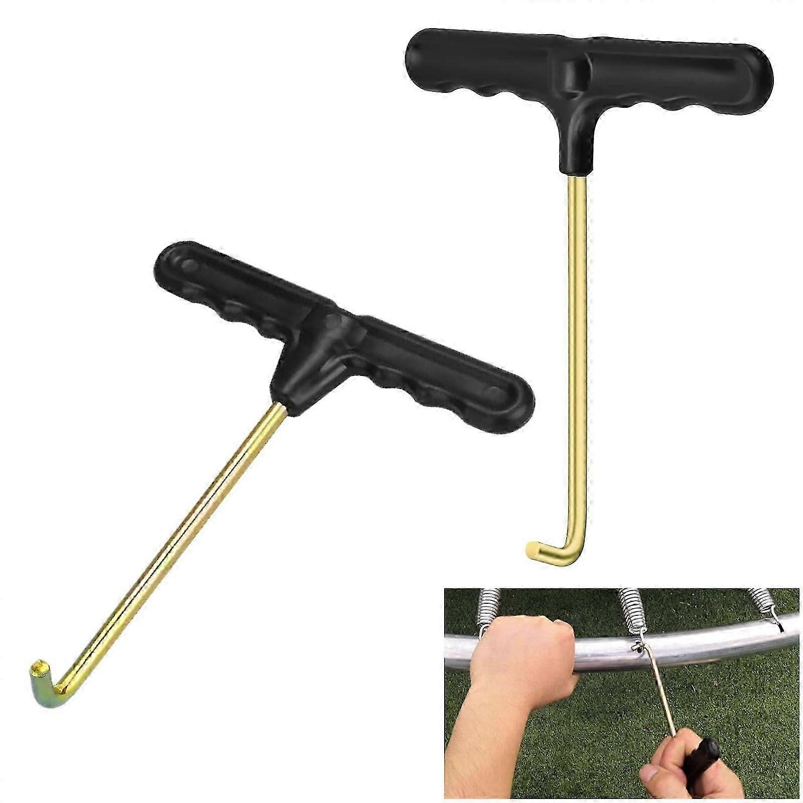 2pcs Trampoline Spring Pull Tool, Trampoline Puller T-hook Spring Puller Tool