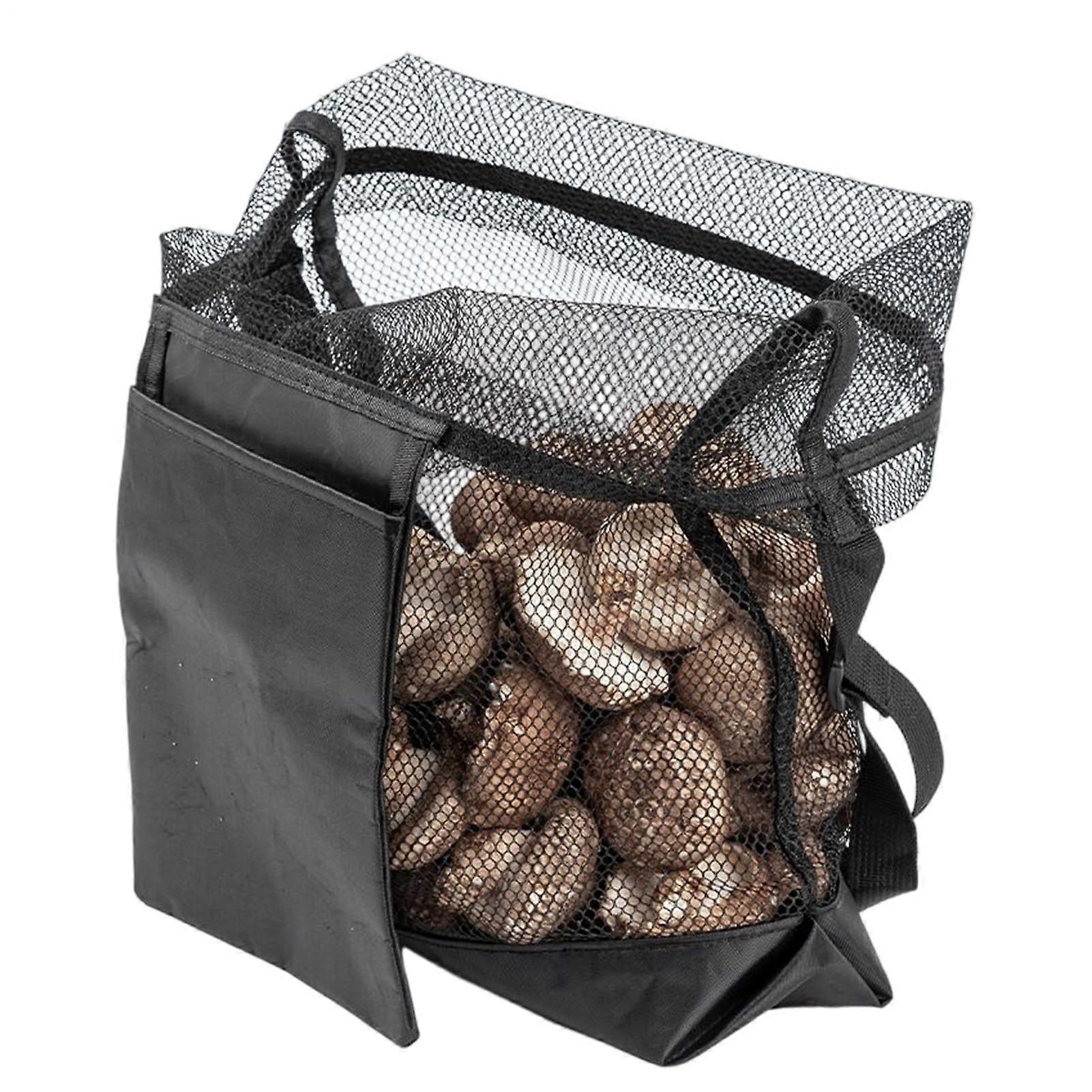 Mushroom Foraging Bag with Adjustable Strap, Large Capacity Mesh Pouch for Outdoor Harvesting