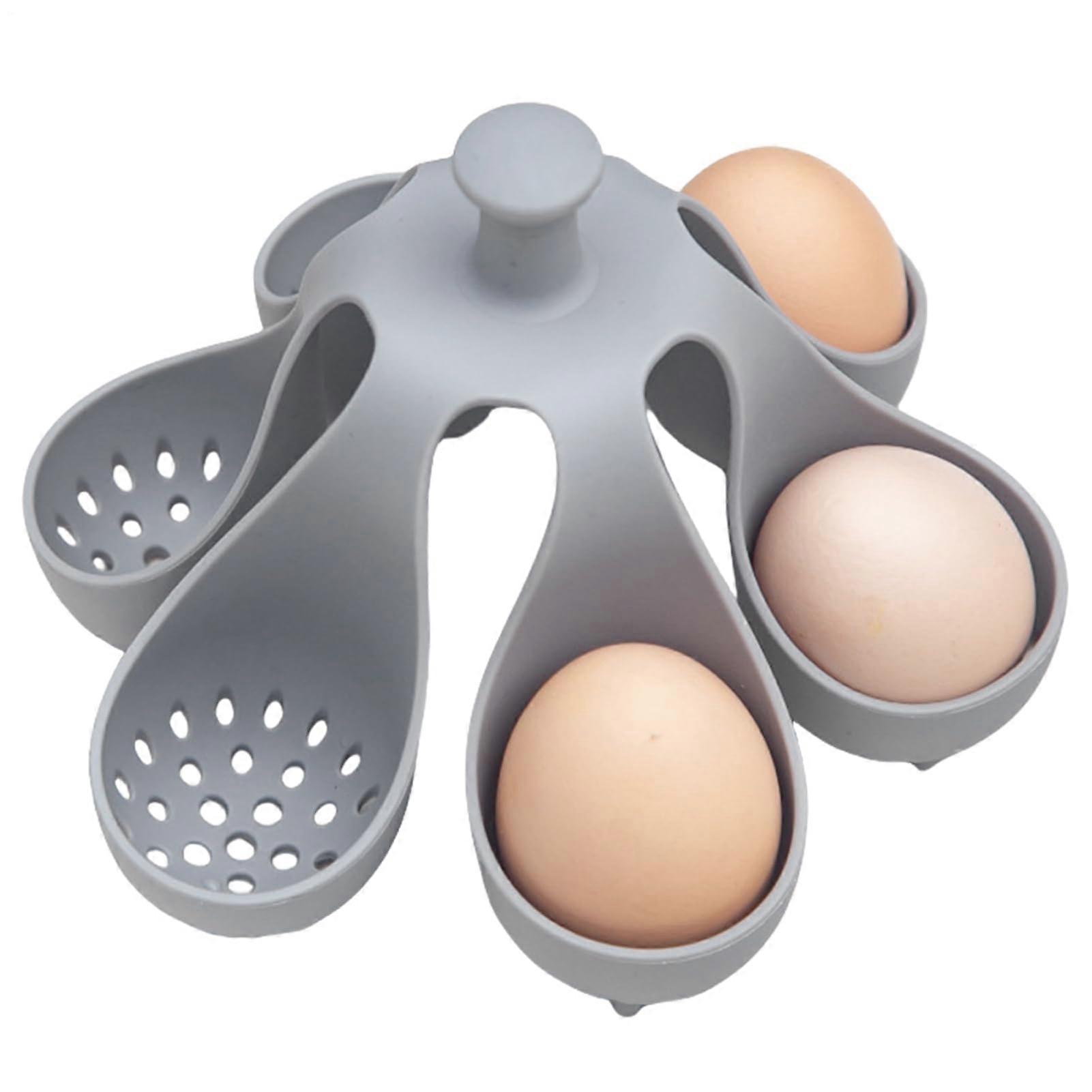 Silicone Egg Cooker 6 Pack, NonStick Egg Poacher Cups for Shell Boiling and Even Heating
