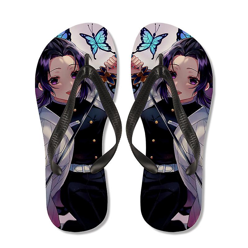 Anime Slippers Demon Slayer Flip flops Tanjirou Nezuko Shinobu Tomioka 