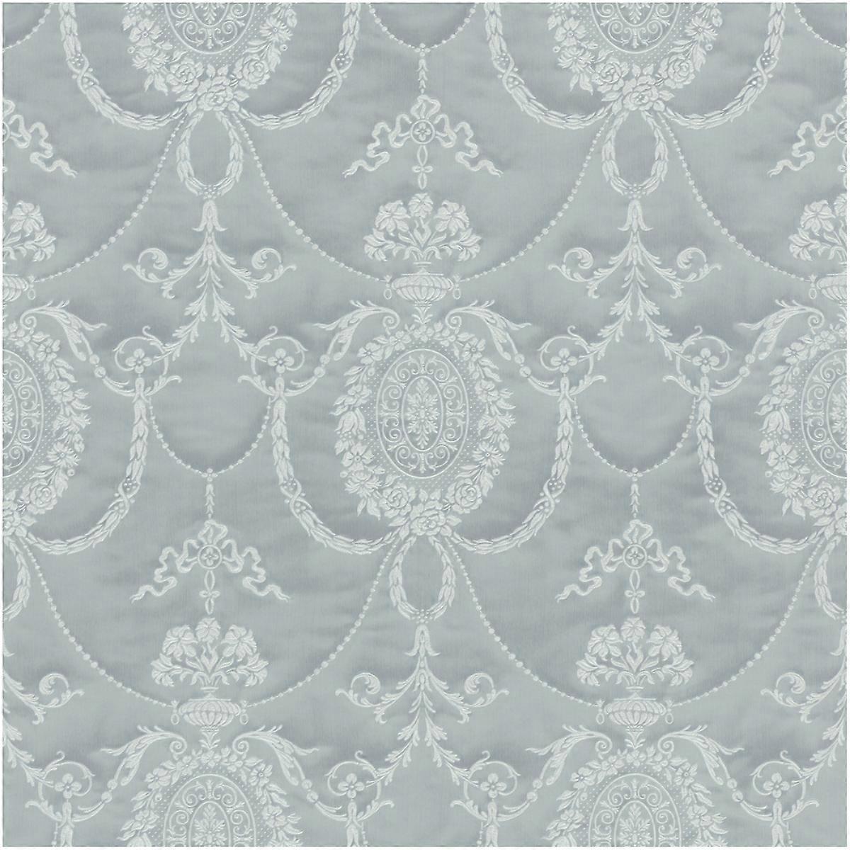 Silver Trianon Damask Wallpaper