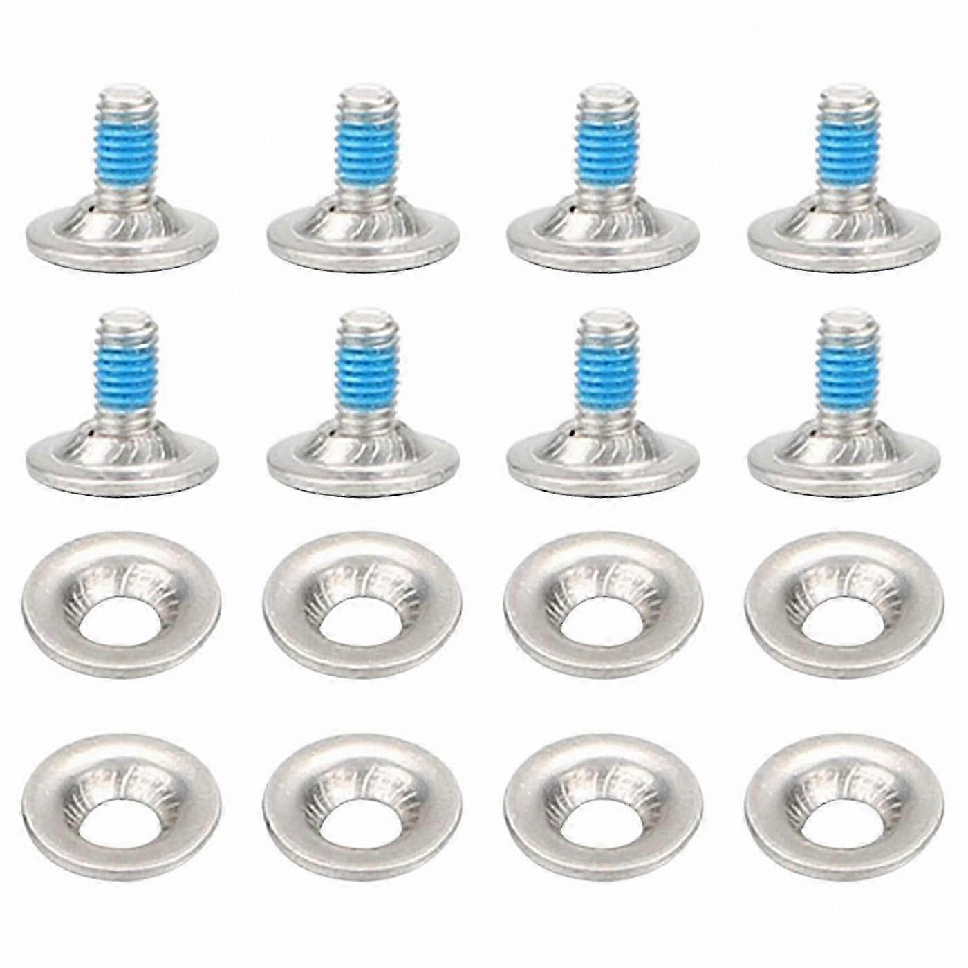 Snowboard Binding Screws Kit, 8-Piece Mounting Hardware with Washers for Ski Bindings