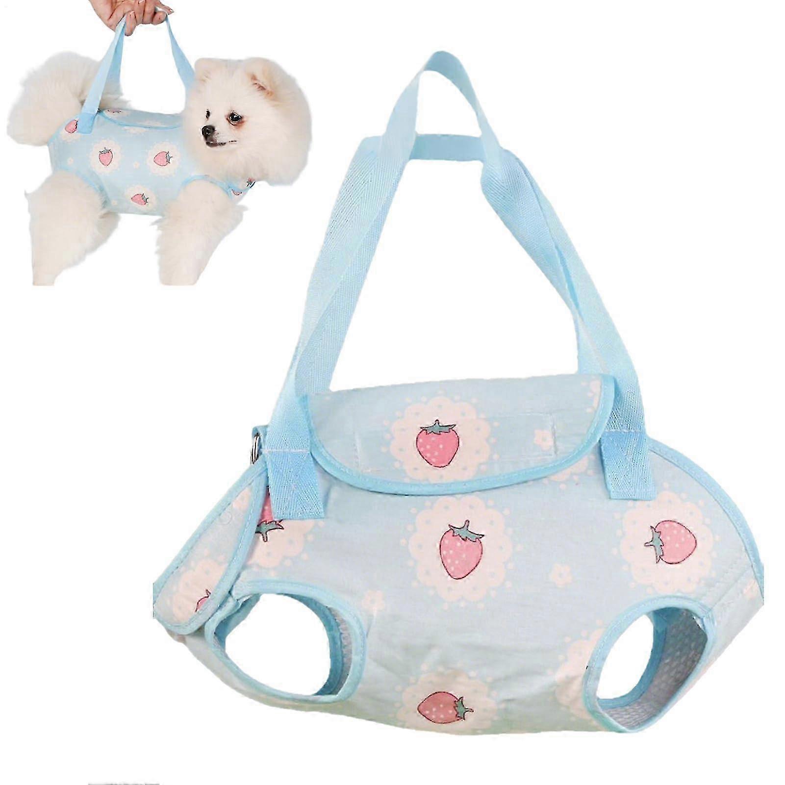 Cat Carrier Bag with Adjustable Sling, Breathable Vents and AntiSlip Base for Travel Outdoor Blue