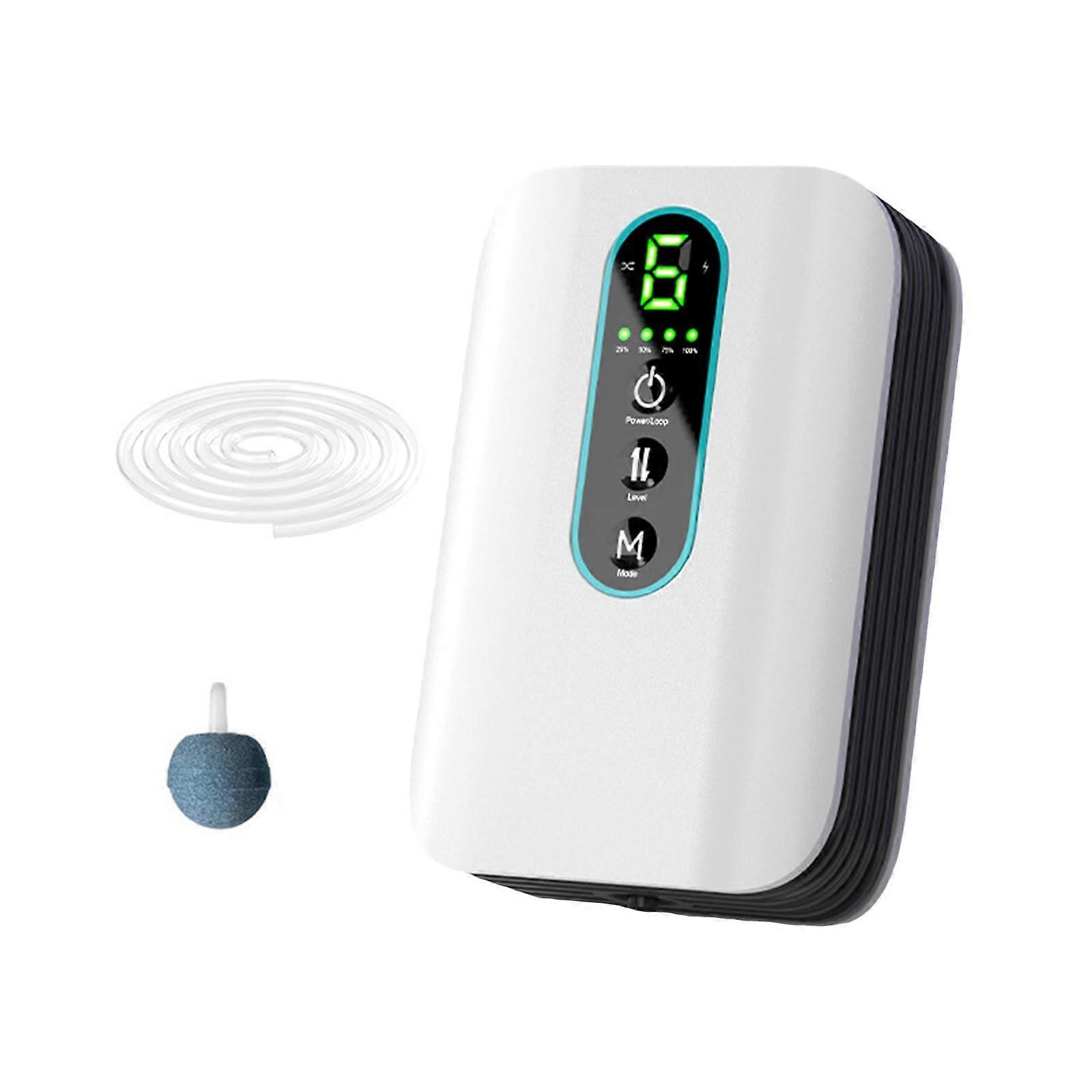 USB Aquarium Air Pump with Low Noise Operation, Energy Saving Design and Efficient Oxygen Output