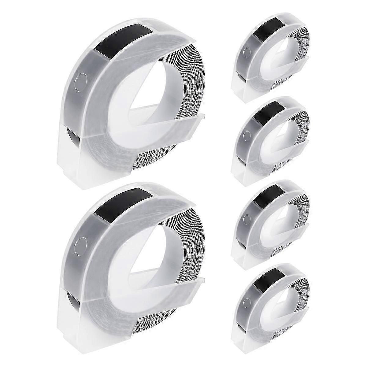 6 Pcs Label Tape Compatible with Embossing Label Tape compatible Label Maker 1880 E-101 9mm x