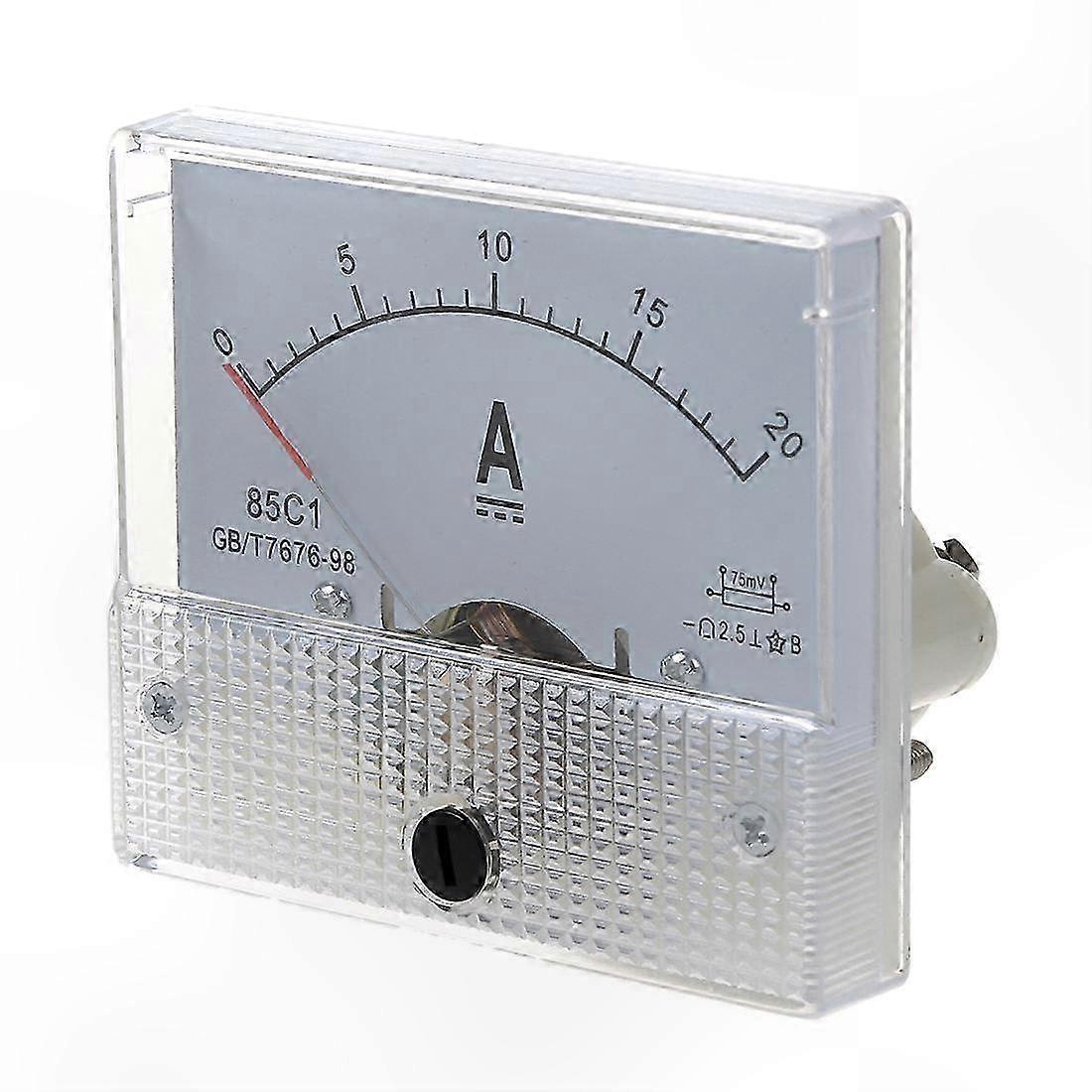 Analog Panel Meter for Current Measurement, 20A Ampere Display