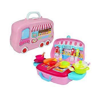 Kids Play Kitchen Toy Set for Boys Girls Cooking Simulation