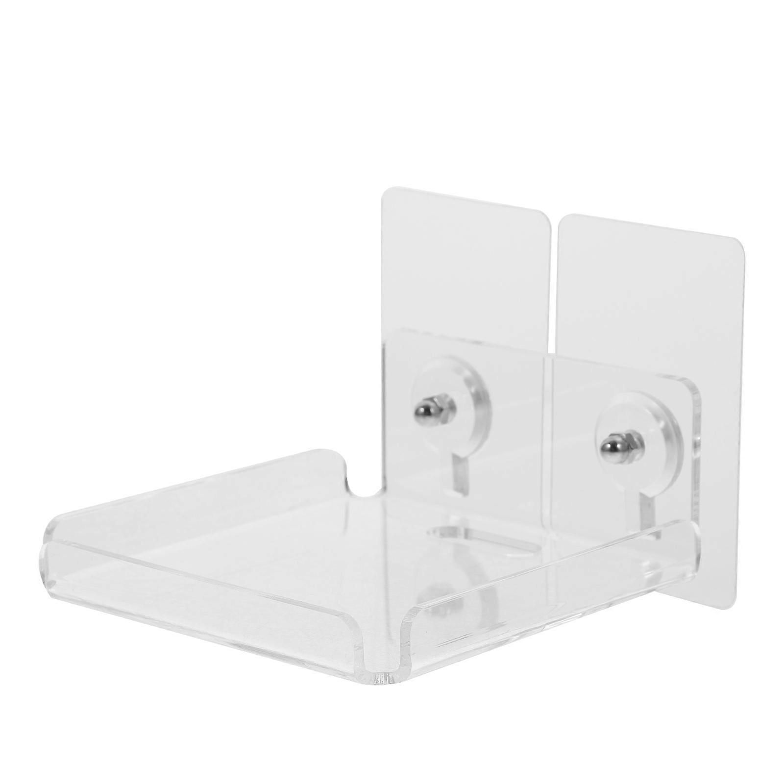 Transparent Acrylic Camera Shelf for Wall Mount Floating Shelf 1Set for Security Use