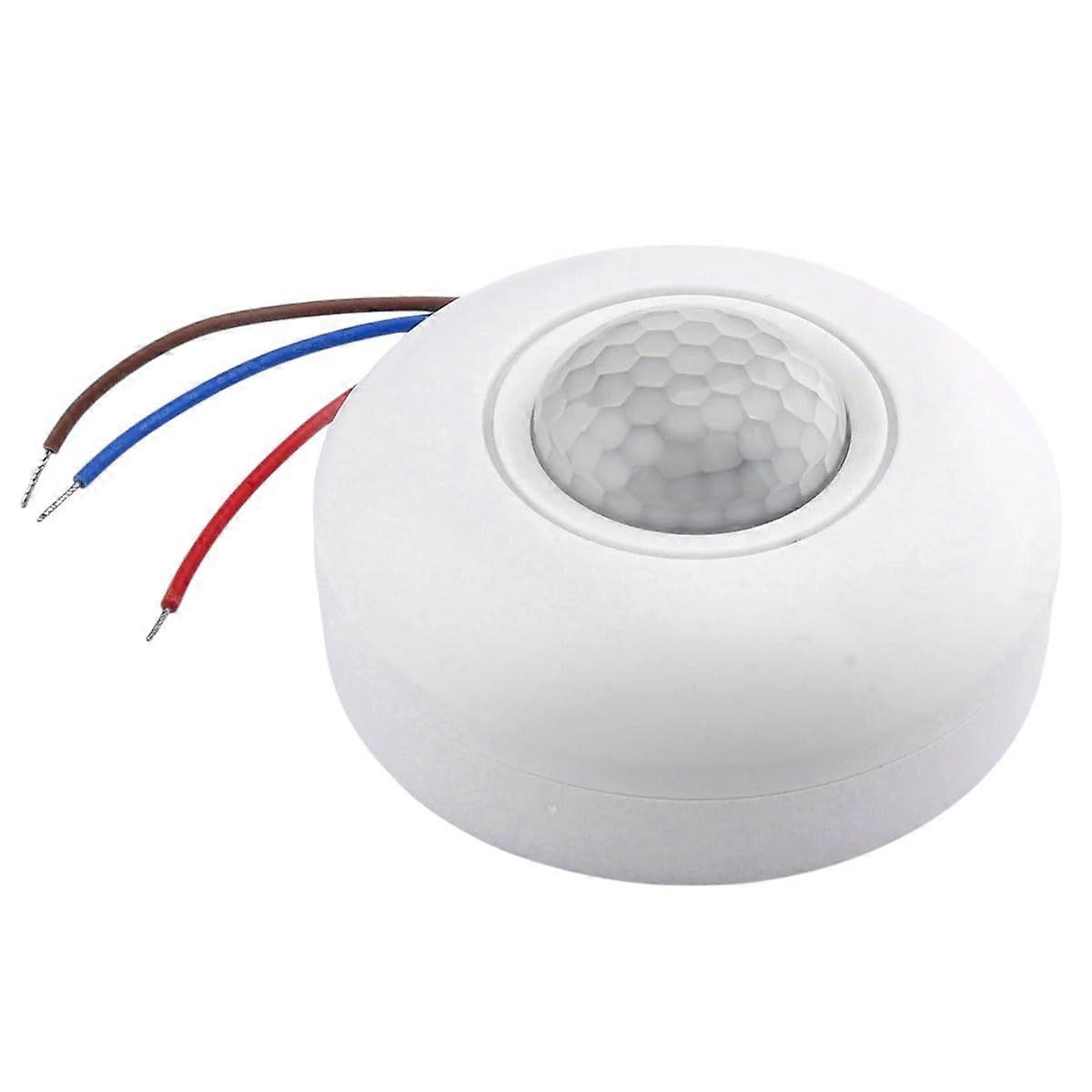 220V PIR Motion Sensor Light Switch with 360° Detection for LED Lights and Automatic Control