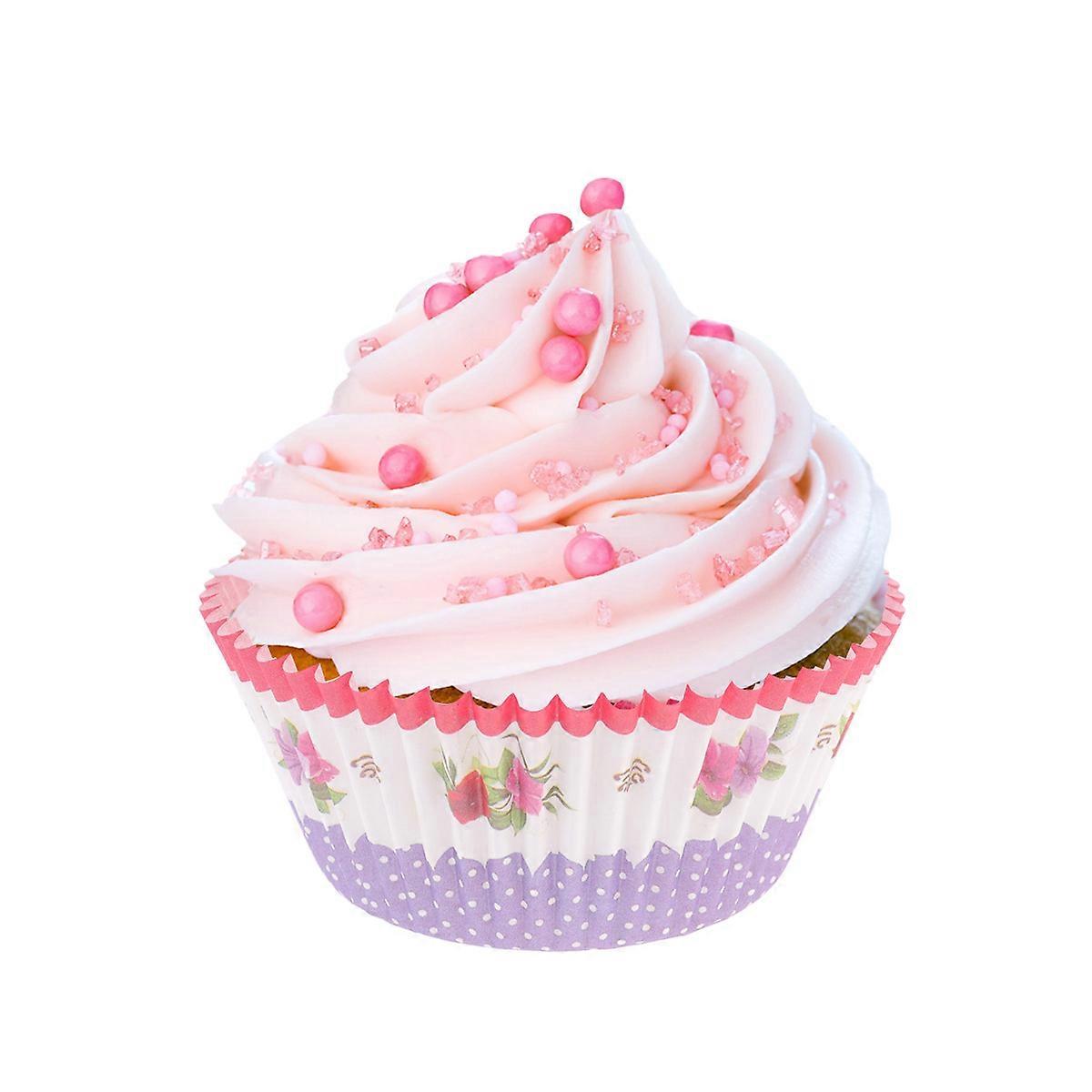 Oilproof Cake Cups Cupcake Liners for Baking 100Pcs Blue Polka Dot Design