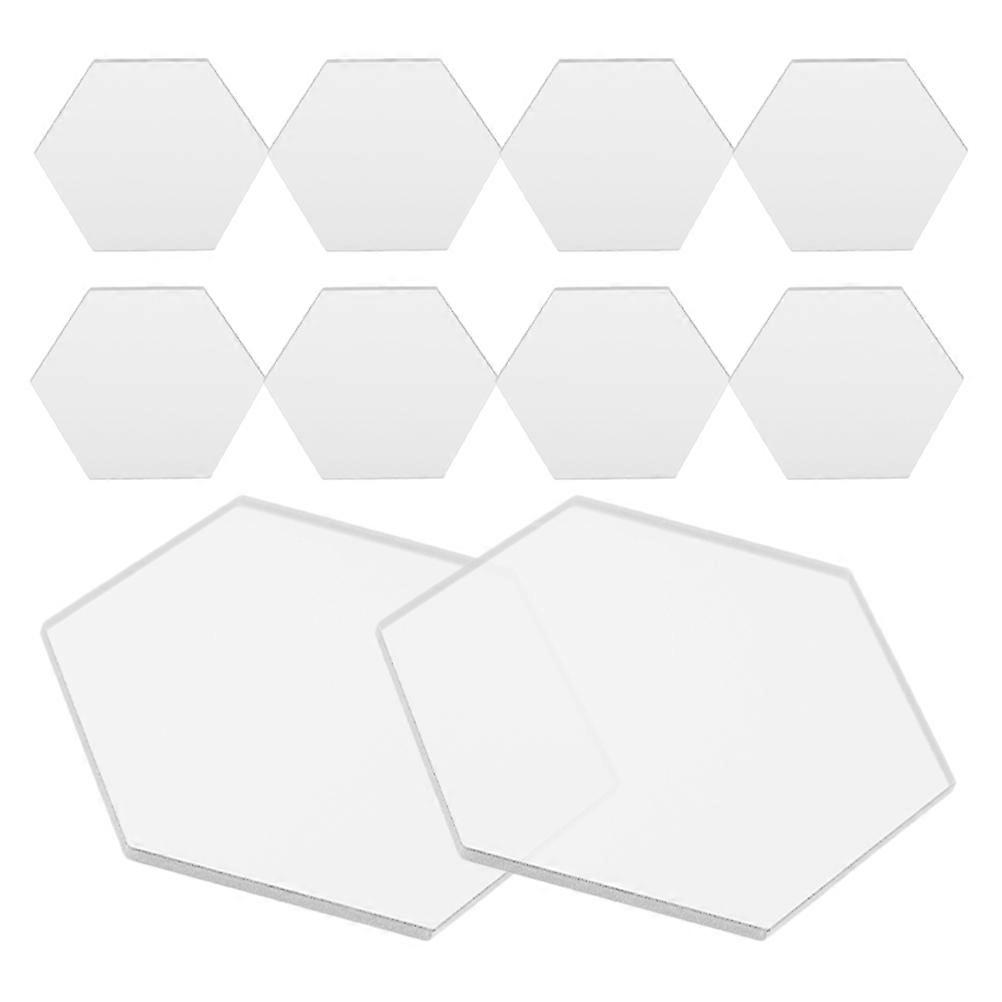 Hexagonal Acrylic Place Cards for Wedding Table Setting with 20Pcs Transparent Cards