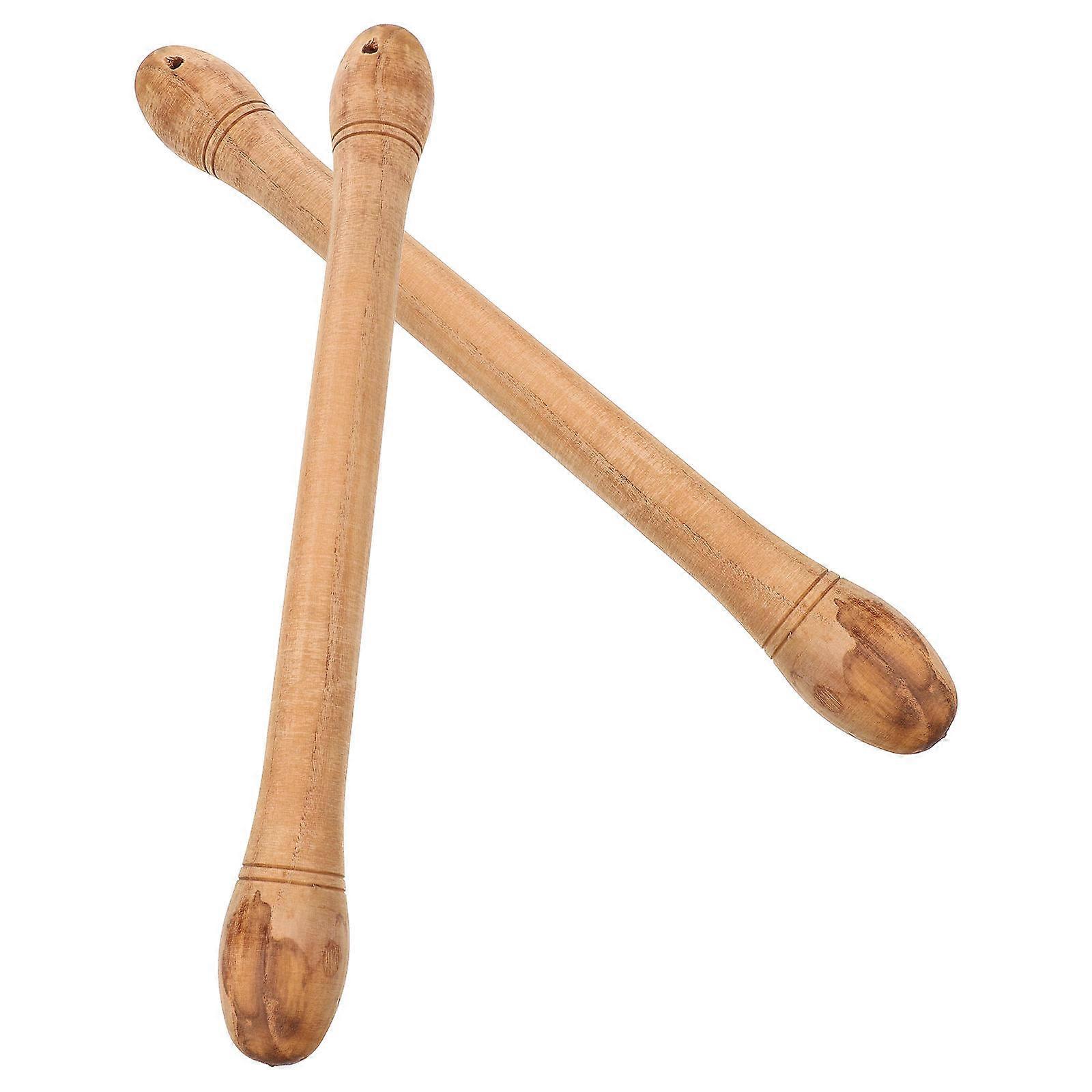 Drum Mallets Accessories Percussion Instrument Stage Performance Cowhide 2Pcs
