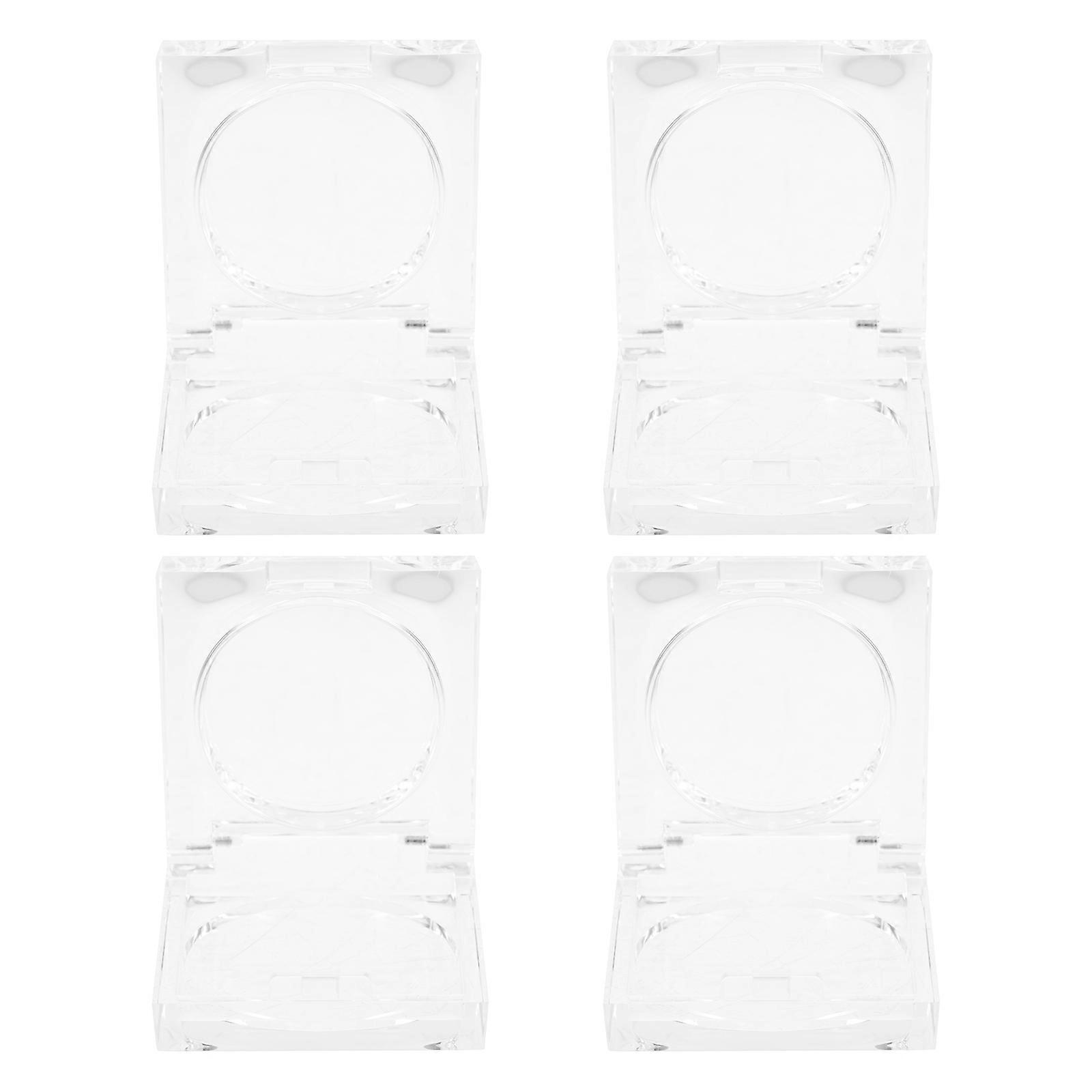 Transparent Empty Highlighter Case for Storage 8Pcs Compact Cosmetic Containers