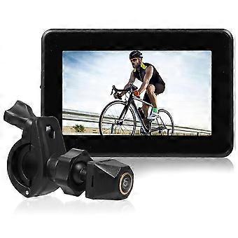 Handlebar Bike Mirror, 1080P Bicycle Rear View Camera with 4.3" Screen Night Vision Function, 110