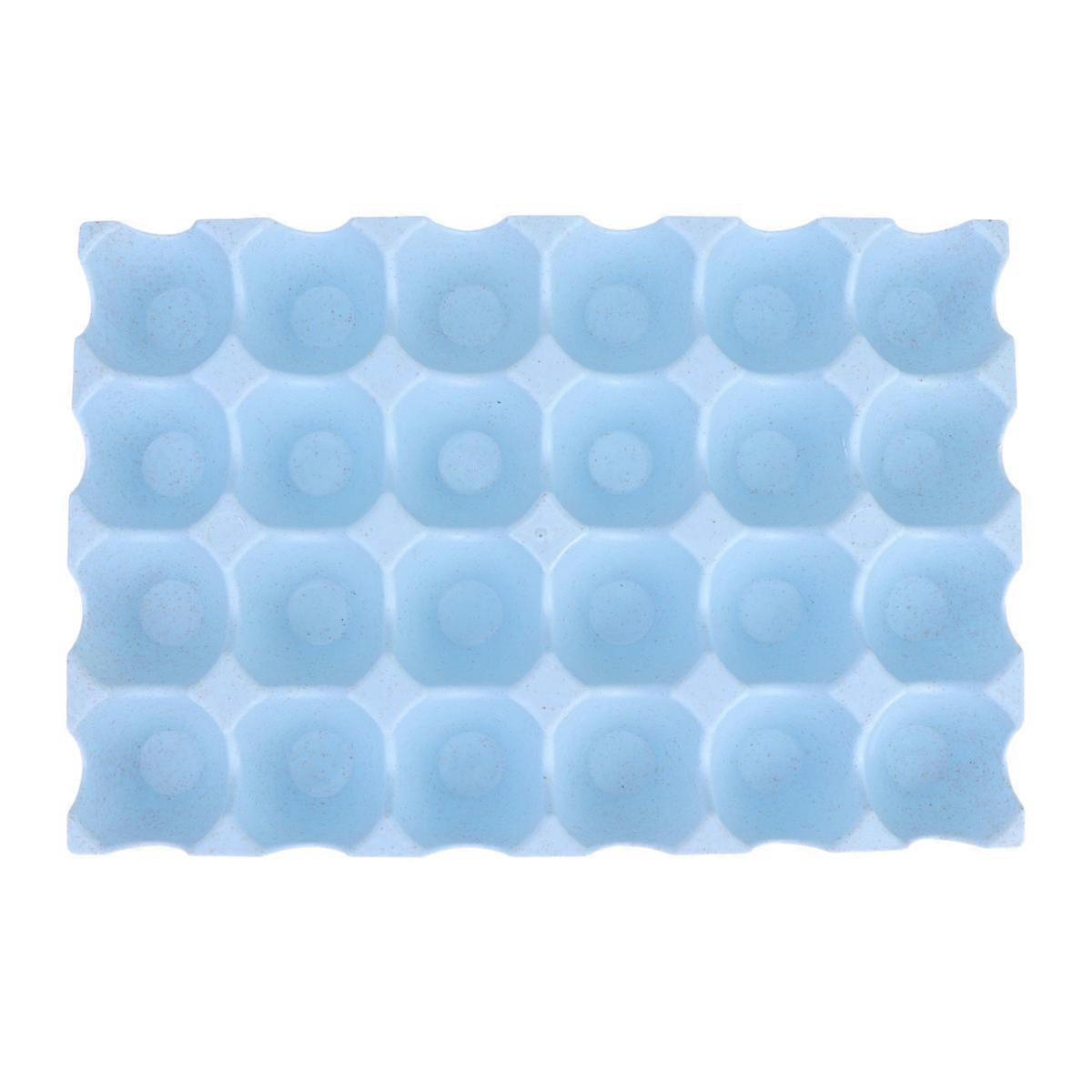 Egg Holder Egg Storage Box for Refrigerator Grids Blue