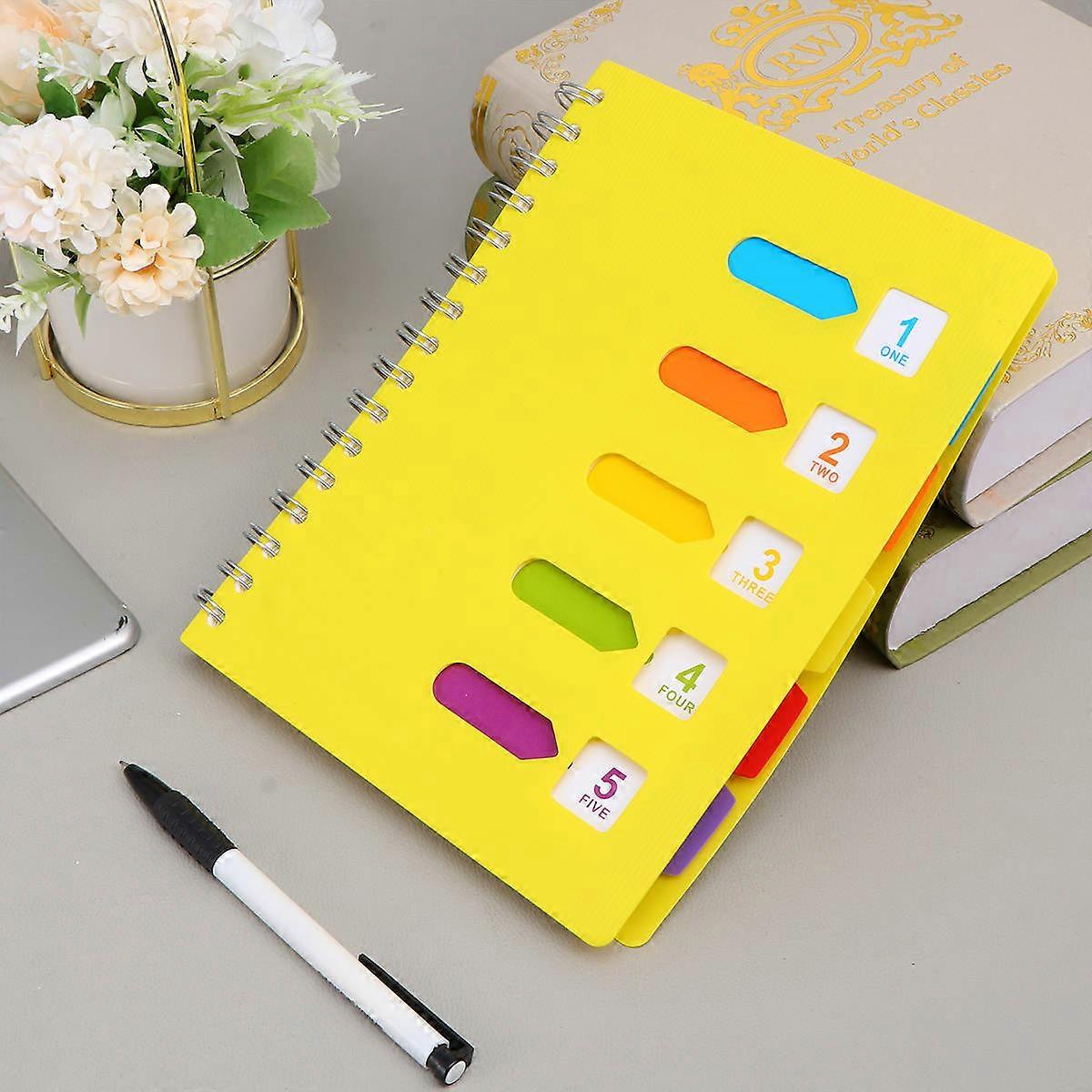 Side-Spiral Notebook for Diary Use Multi Color Thickened Notepad