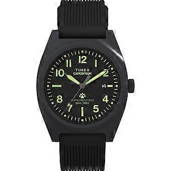 Timex Mens Expedition North Black Dial Silicone Strap Watch TW2Y18100 | Acotis